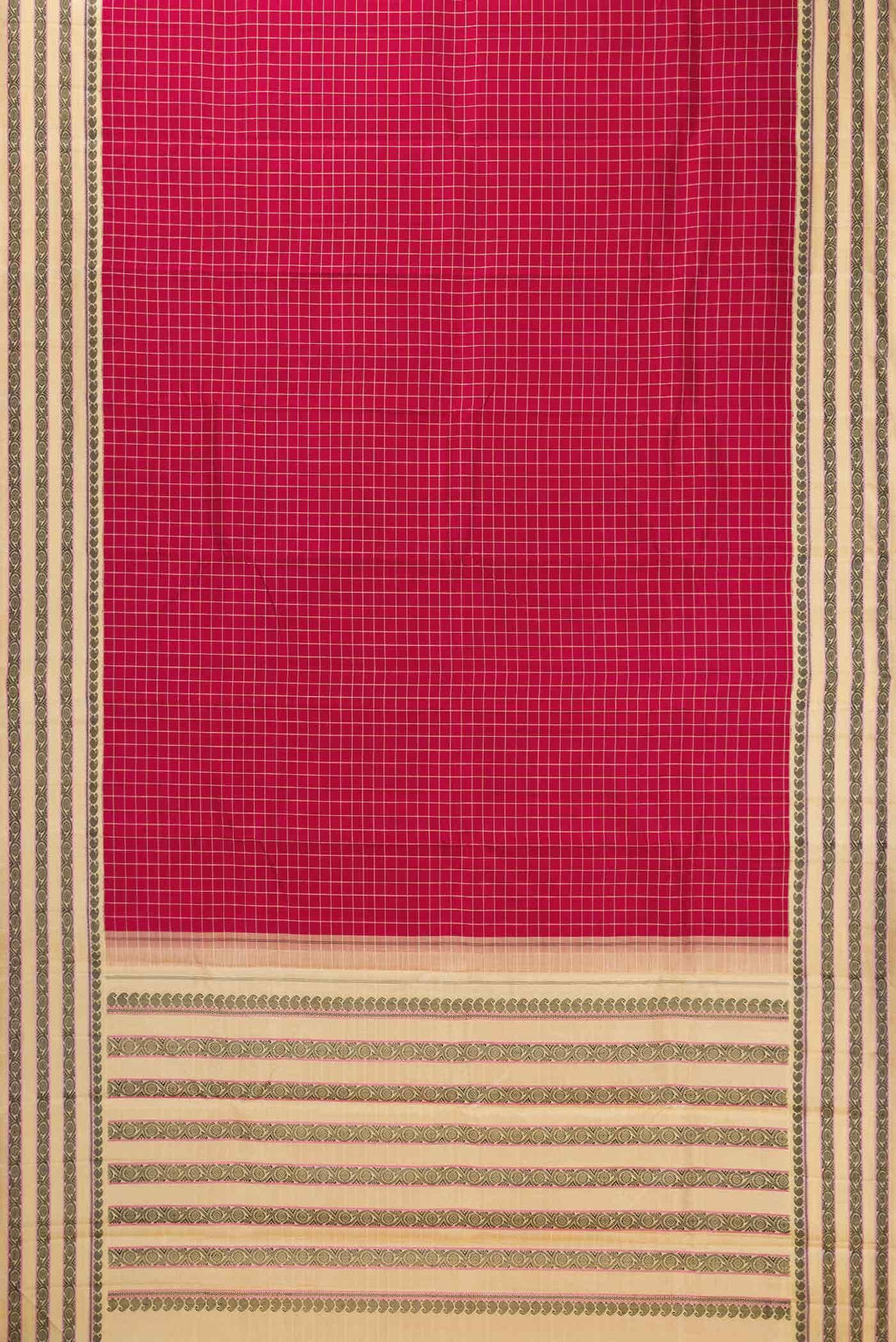 Maroon Dual Tone Kanchipuram Silk Saree