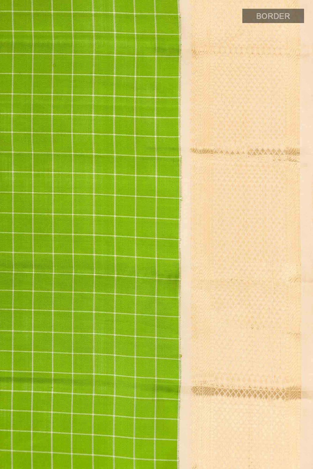 Pure Silk Pure Zari Green Kanchipuram Saree