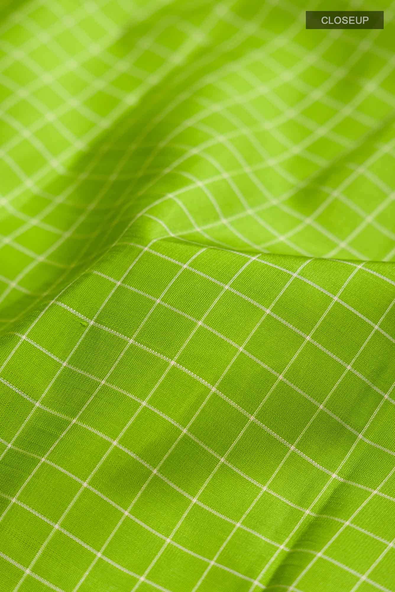 Pure Silk Pure Zari Green Kanchipuram Saree