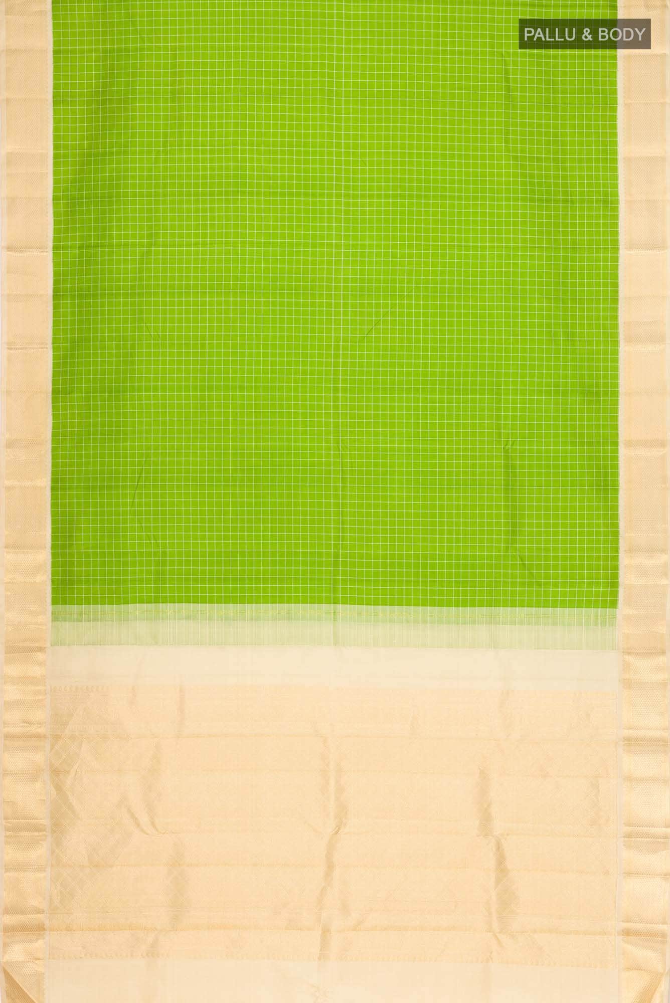 Pure Silk Pure Zari Green Kanchipuram Saree