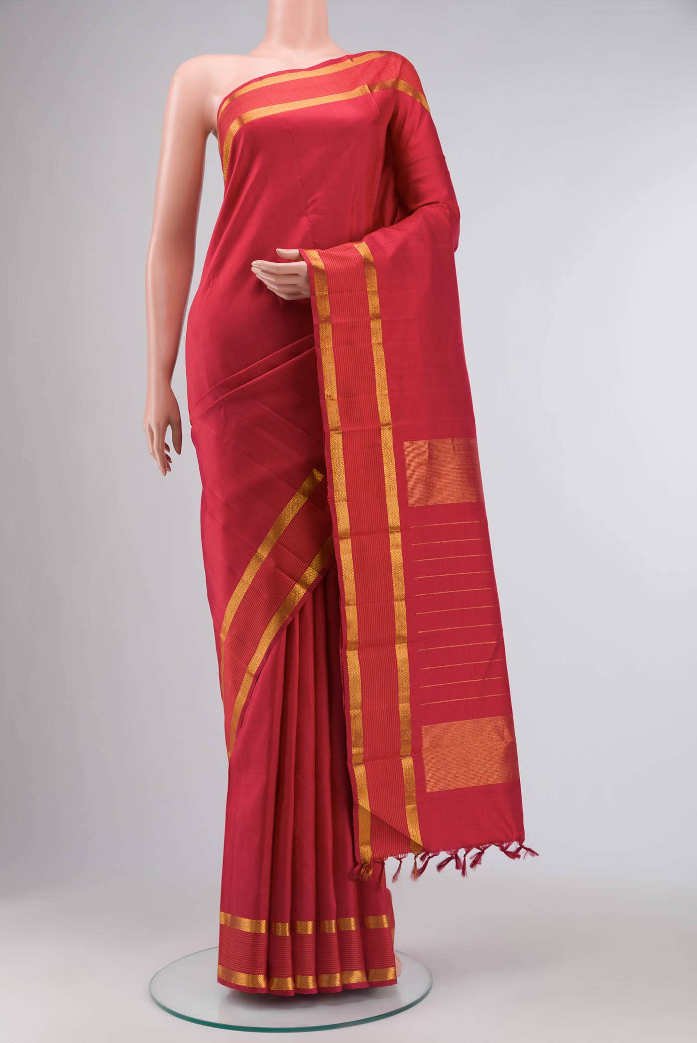 Red Kanchipuram Silk Saree