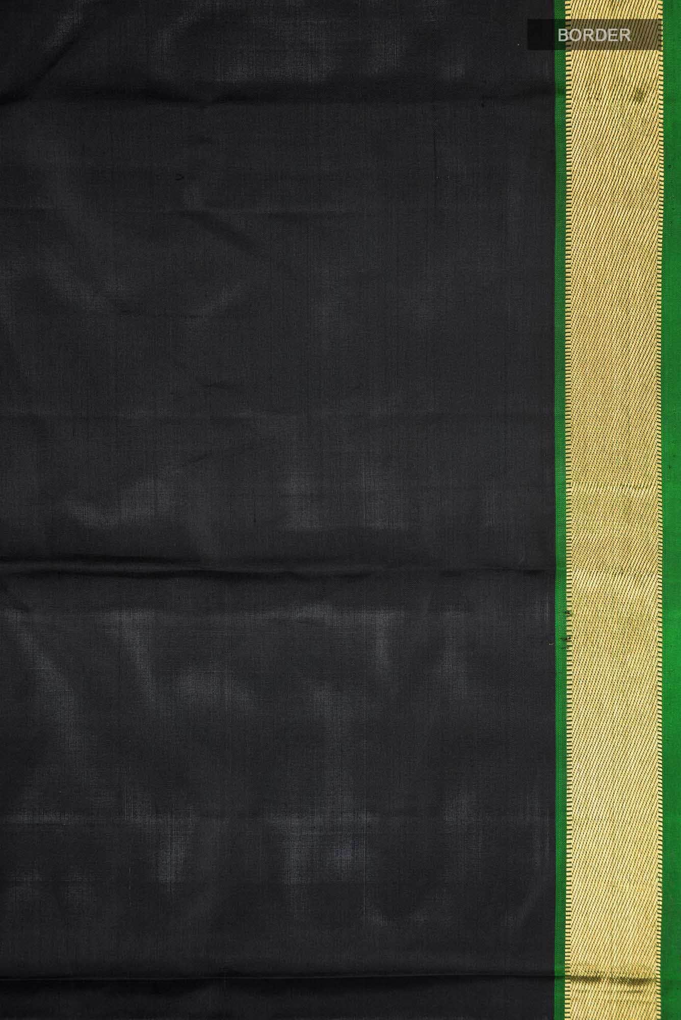 Black Kanchipuram Silk Saree