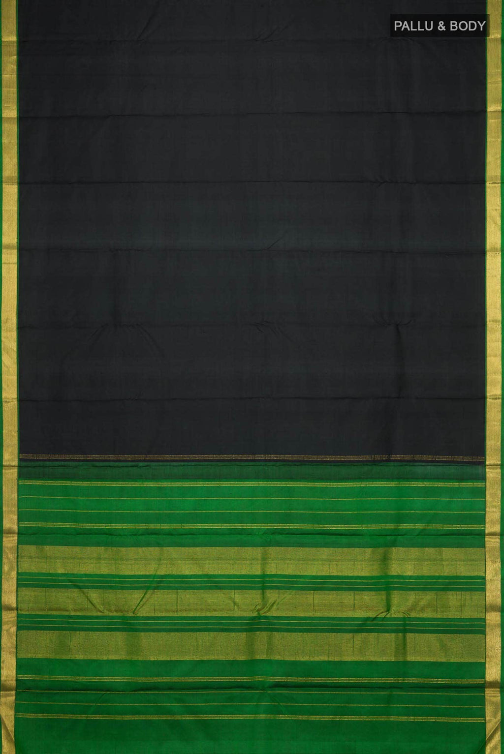 Black Kanchipuram Silk Saree