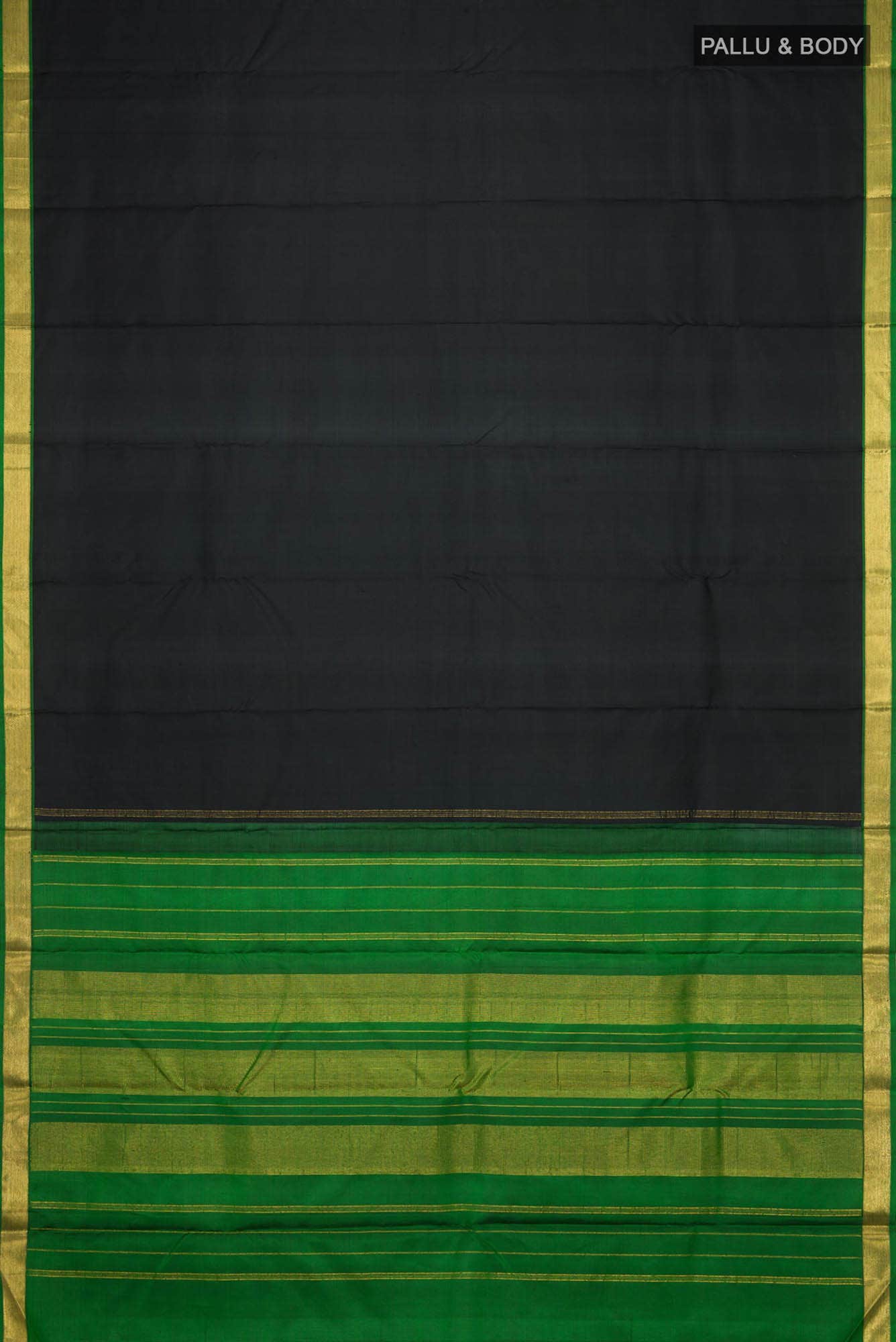 Black Kanchipuram Silk Saree