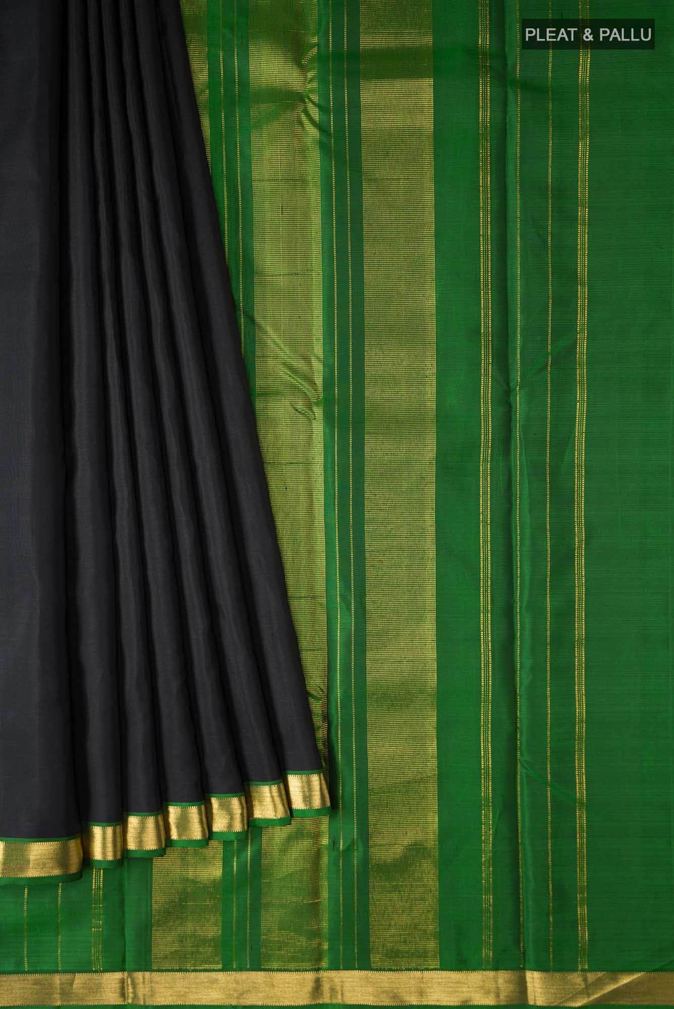 Black Kanchipuram Silk Saree