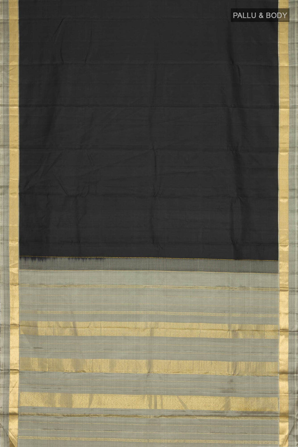 Black Kanchipuram Silk Saree
