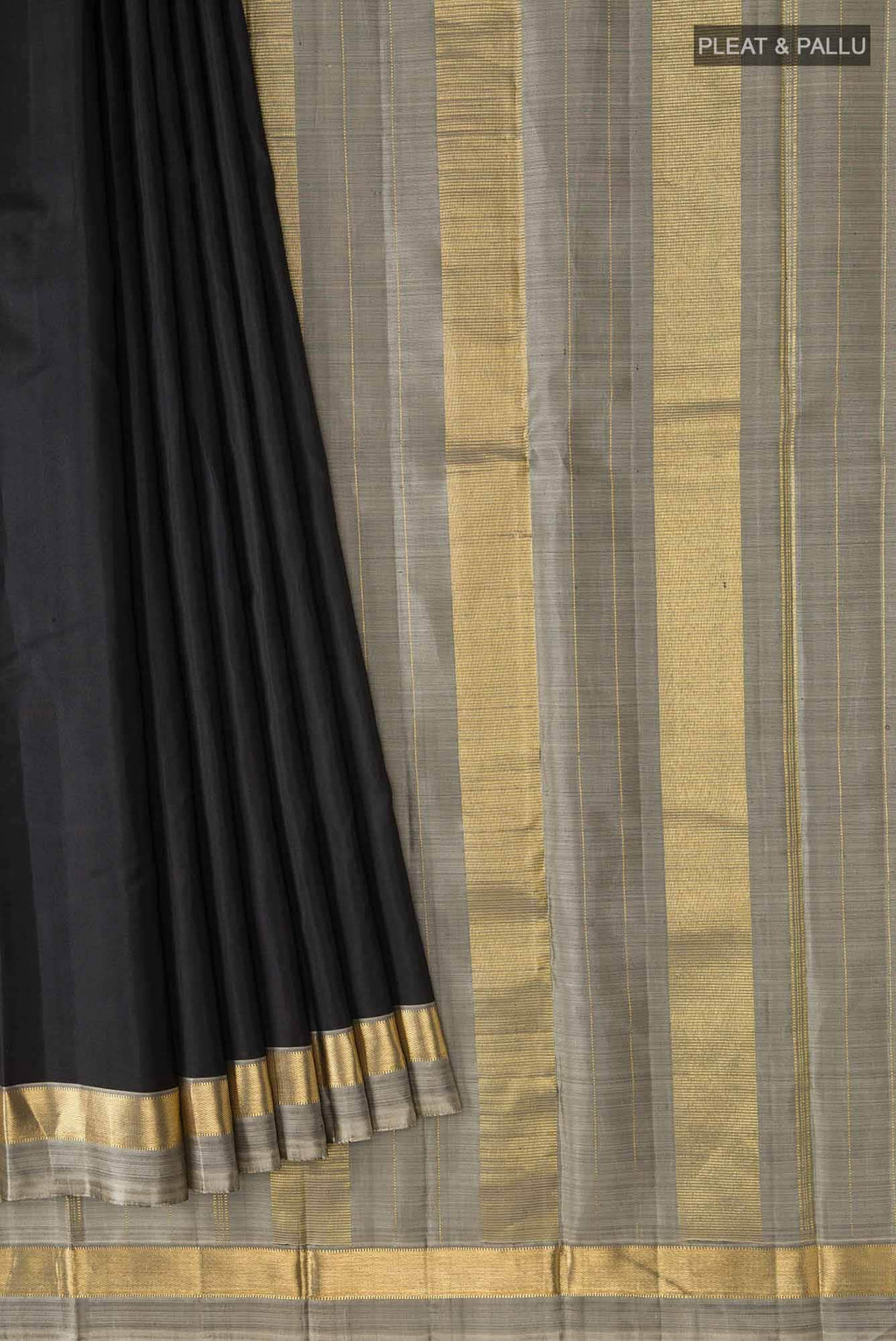 Black Kanchipuram Silk Saree