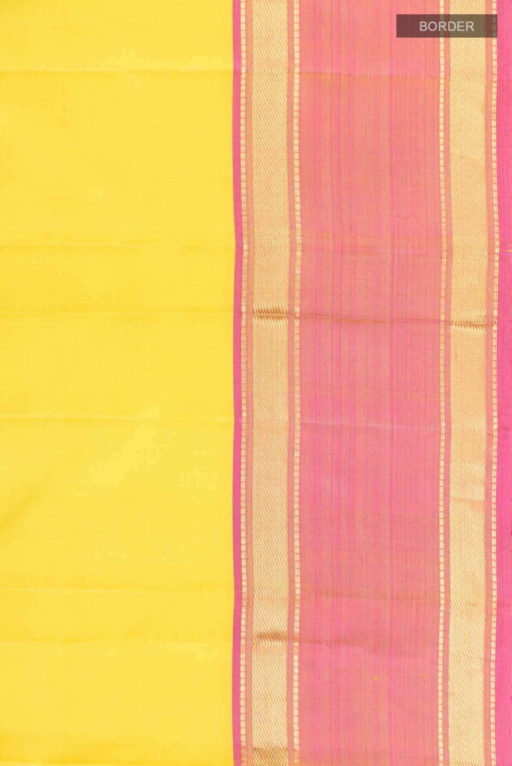 Yellow Kanchipuram Silk Saree