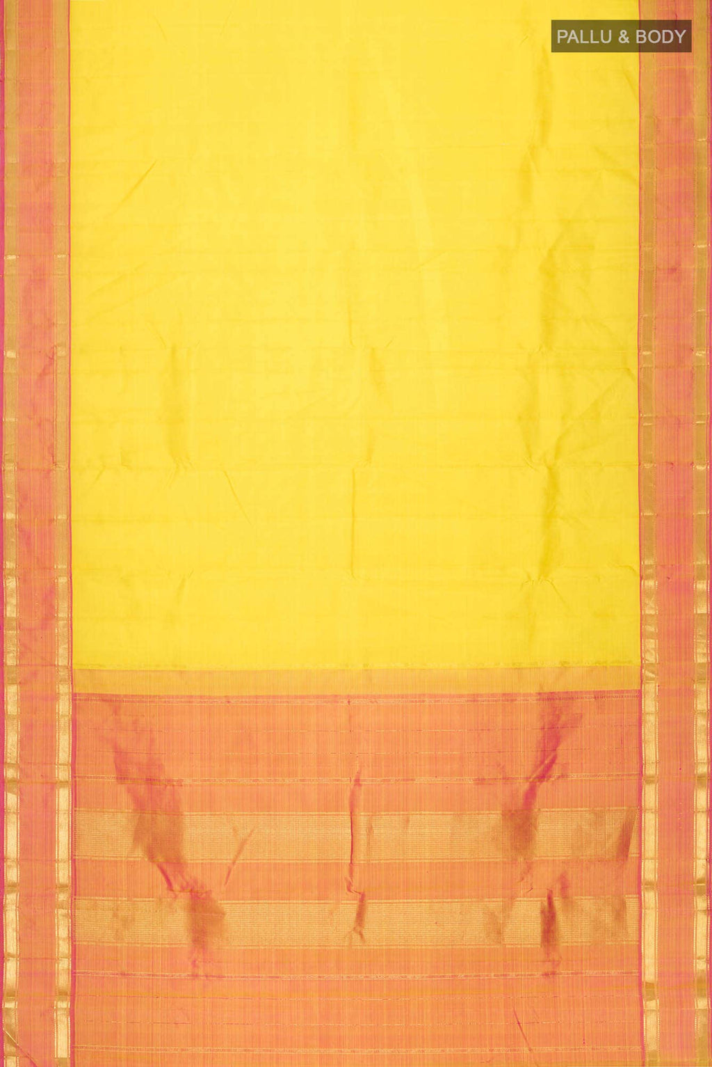 Yellow Kanchipuram Silk Saree