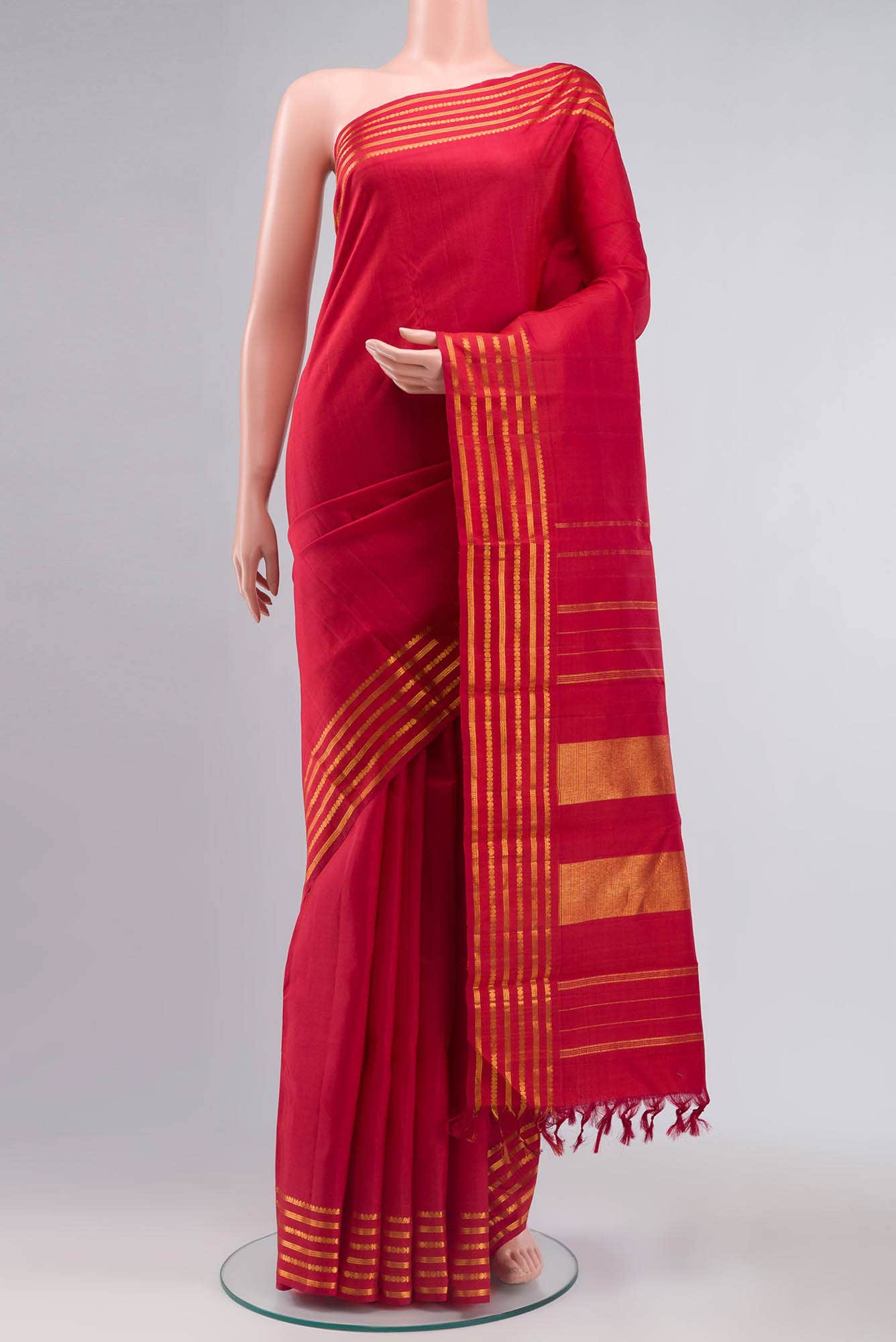Red Kanchipuram Silk Saree