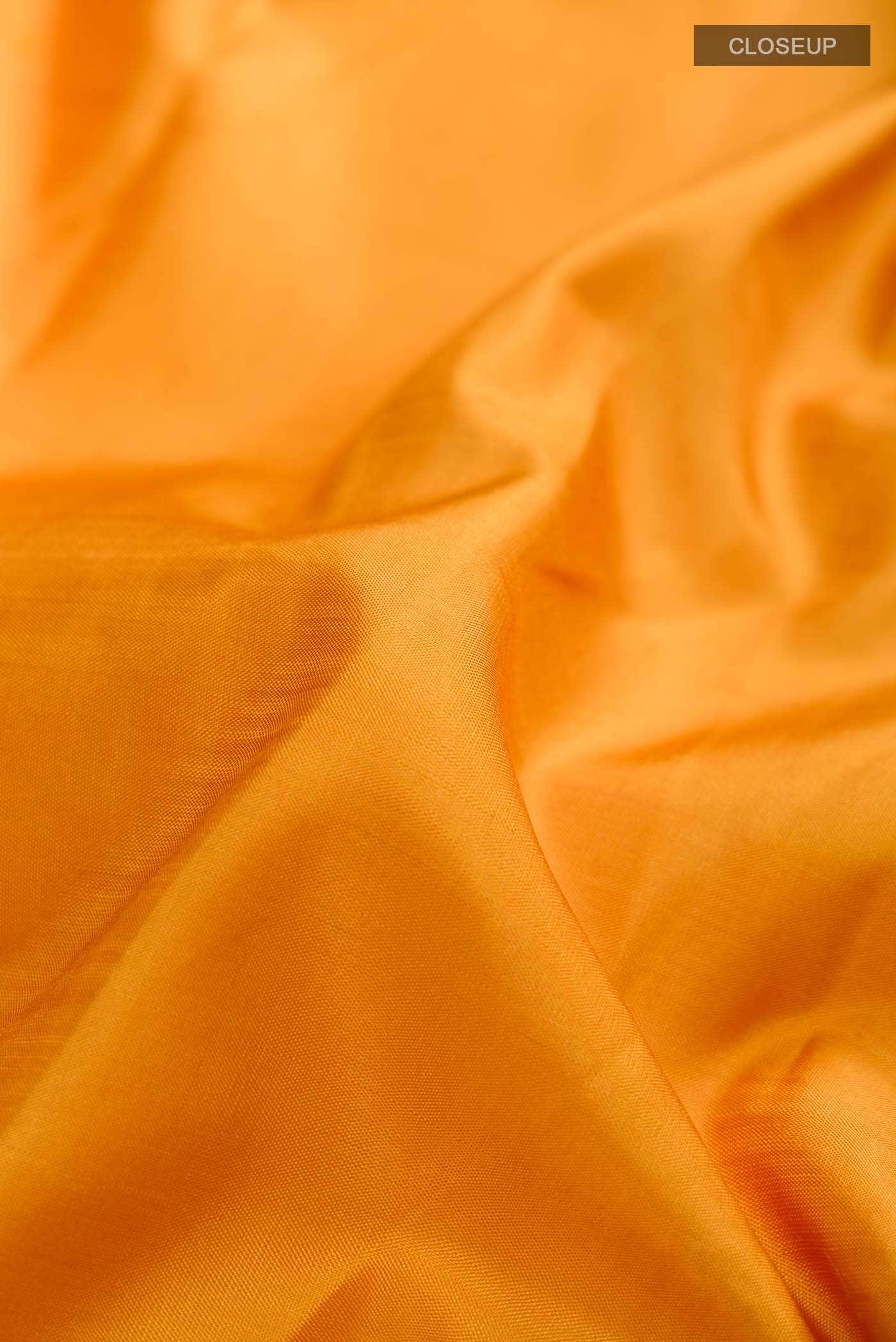 Mustard Kanchipuram Silk Saree