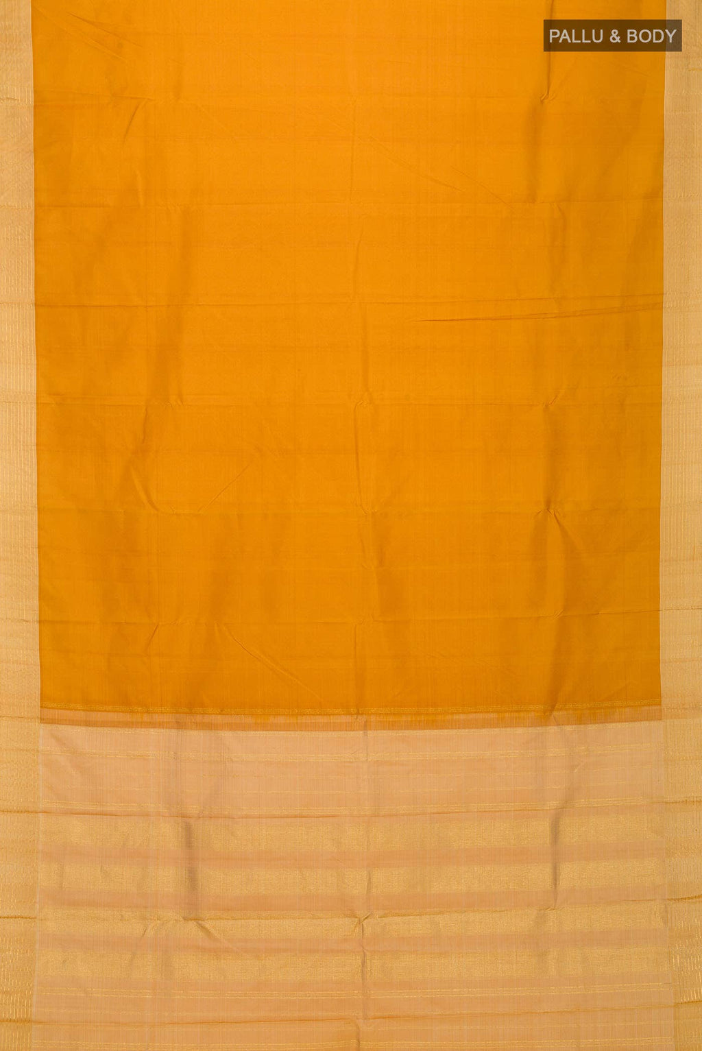 Mustard Kanchipuram Silk Saree