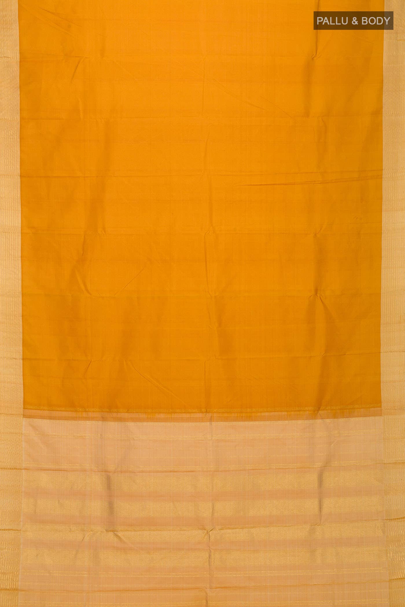 Mustard Kanchipuram Silk Saree