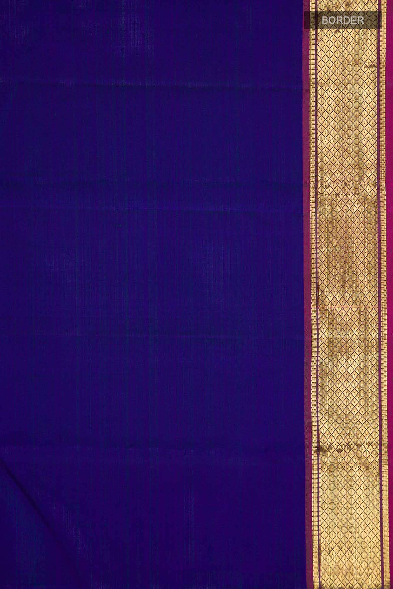 Blue Kanchipuram Silk Saree