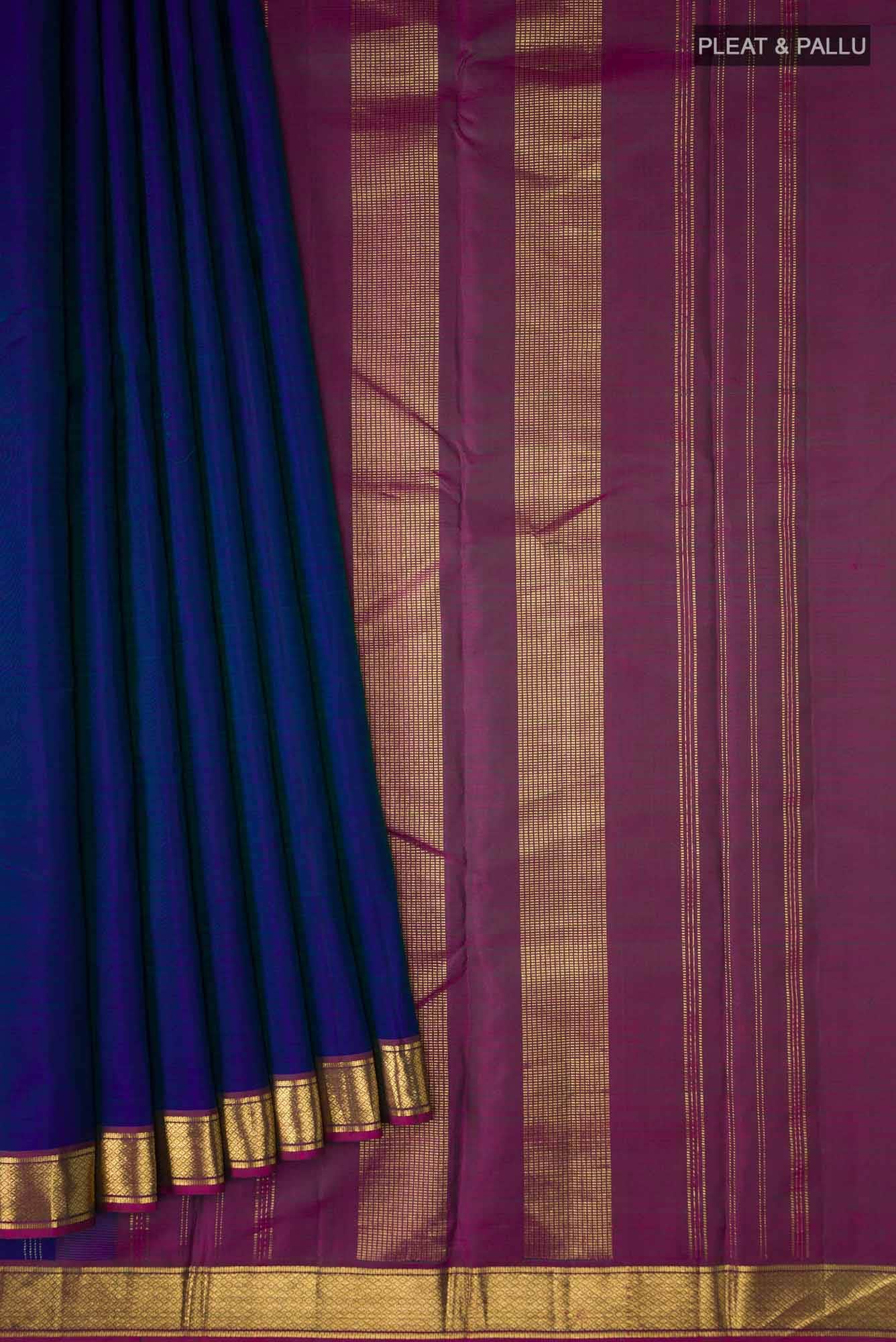 Blue Kanchipuram Silk Saree
