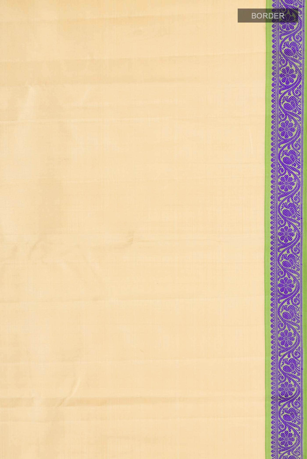Beige Kanchipuram Silk Saree