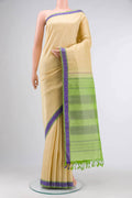 Beige Kanjivaram Silk Saree