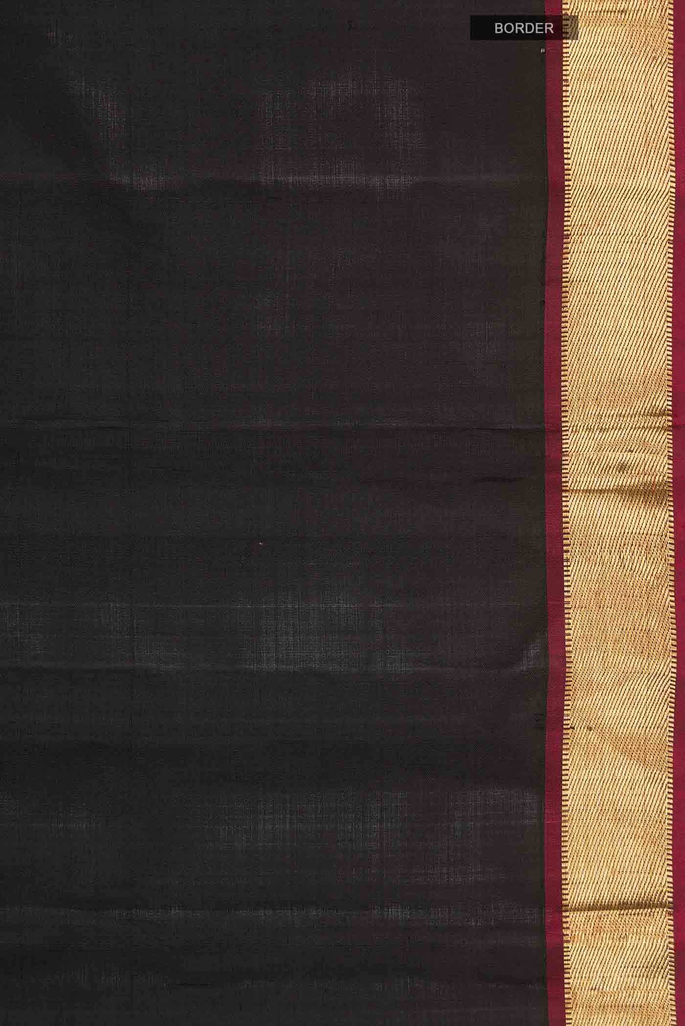 Black Kanchipuram Silk Saree