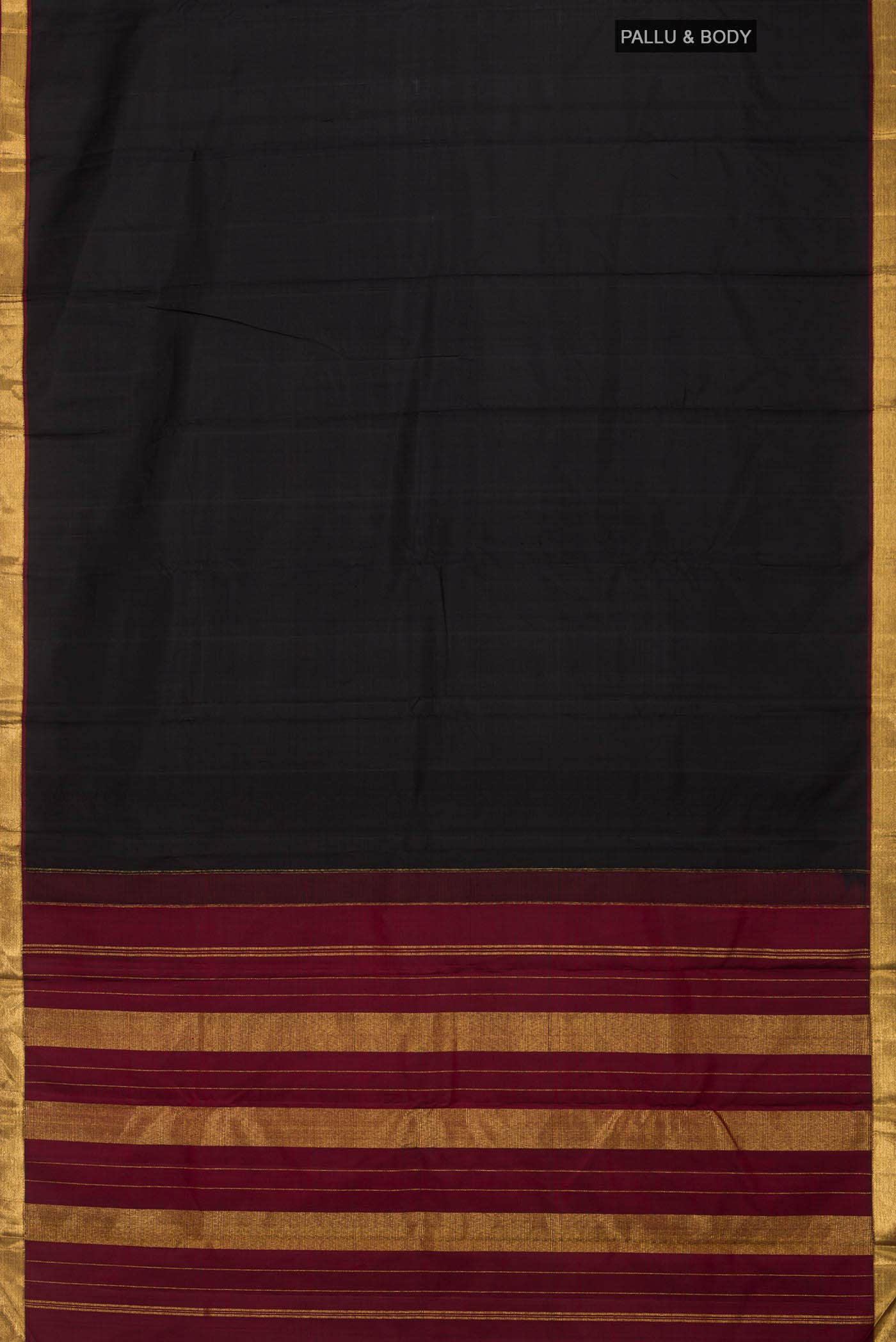 Black Kanchipuram Silk Saree