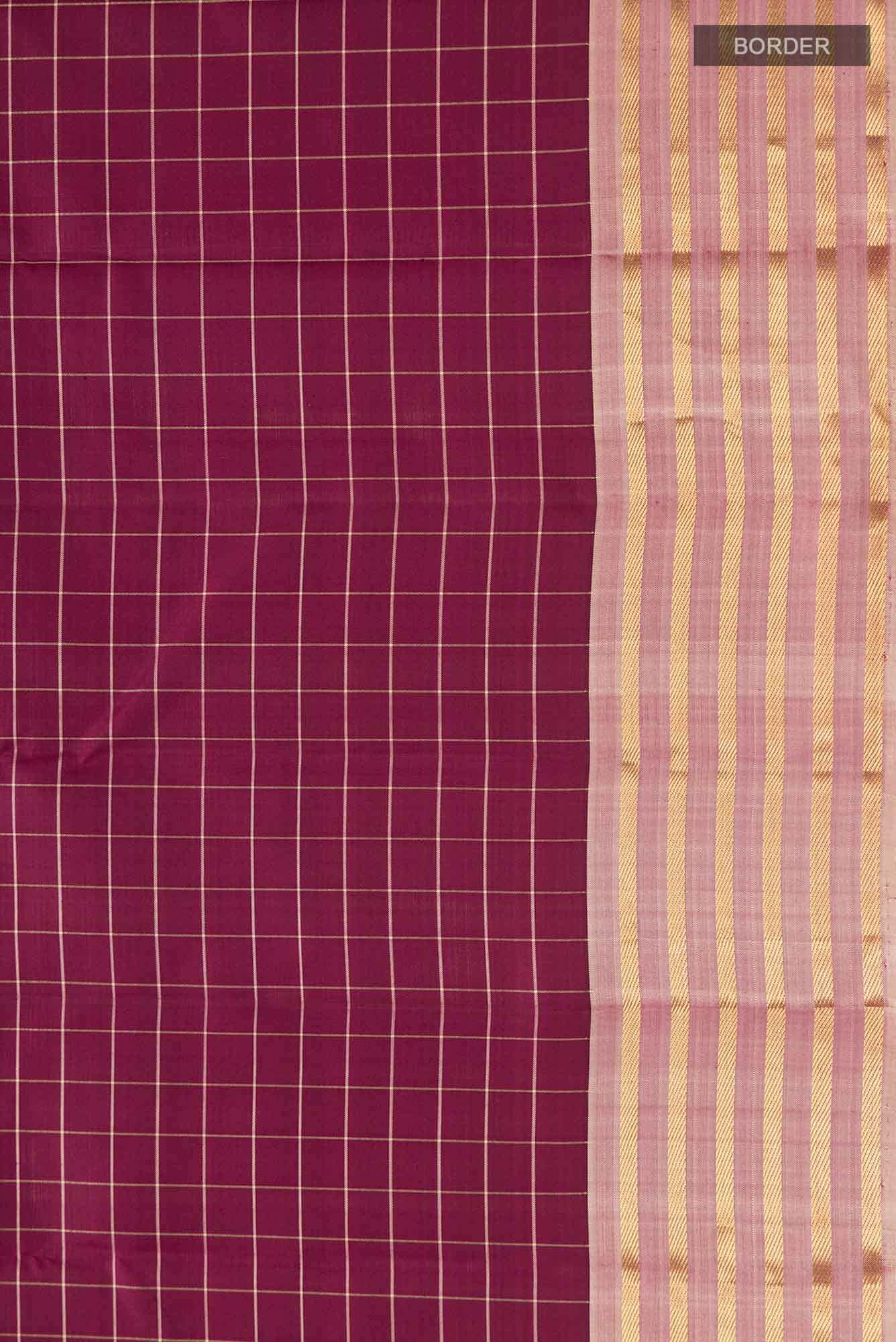 Purple Kanchipuram Silk Saree