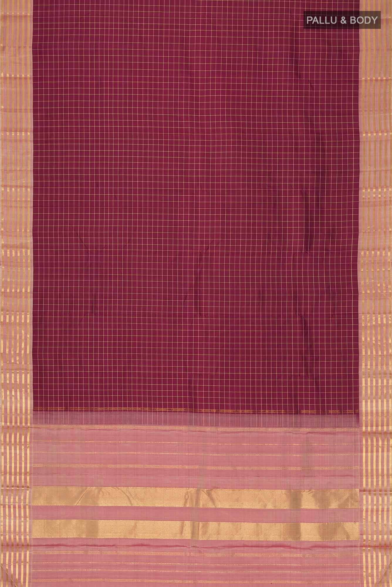 Purple Kanchipuram Silk Saree