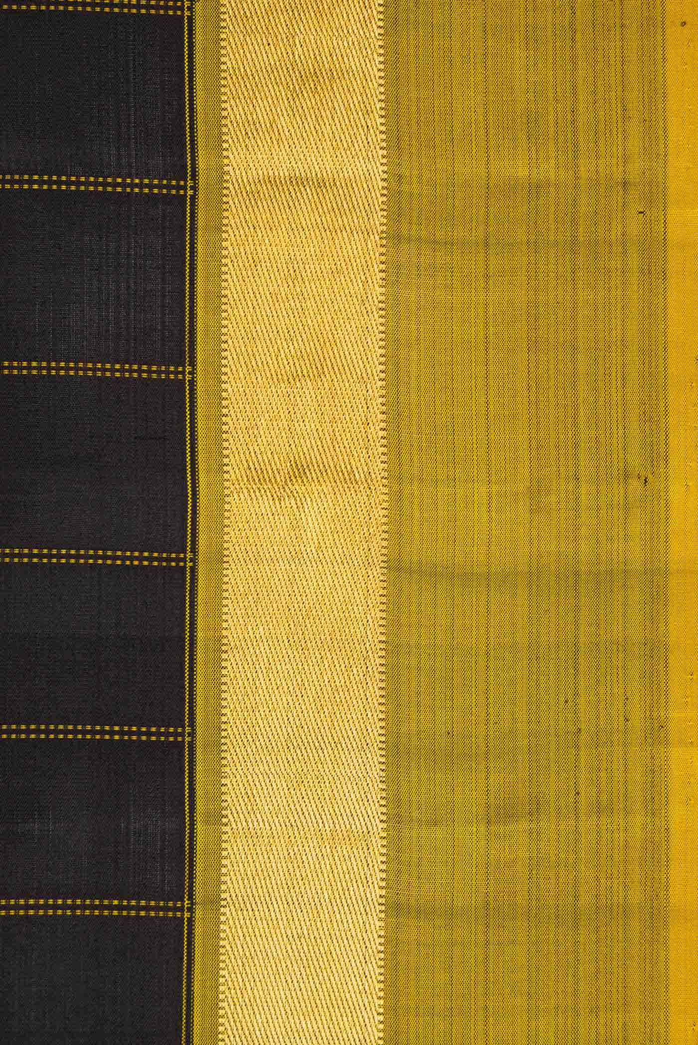 Pure Silk Pure Zari Black Kanchipuram Saree