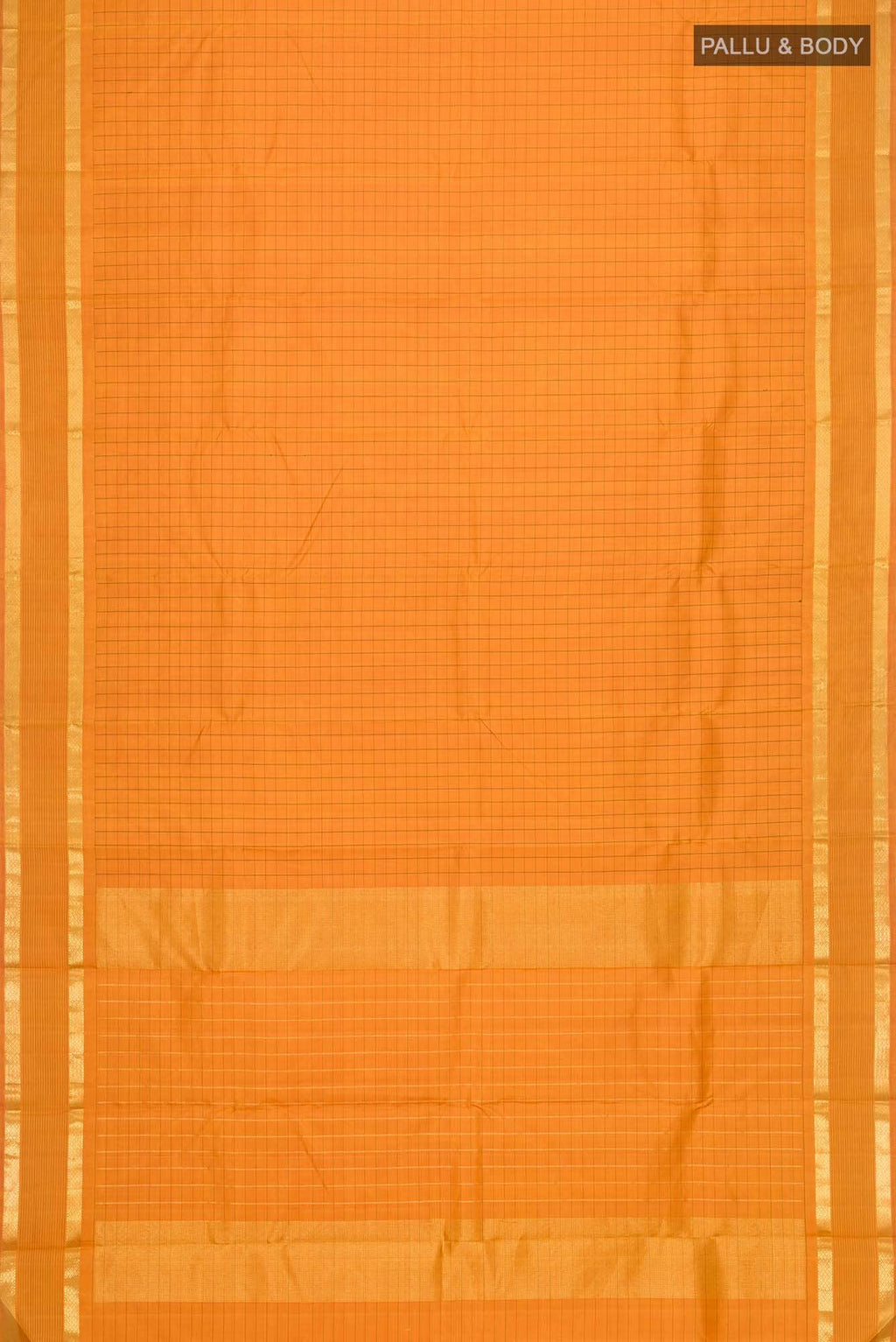 Mustard Kanchipuram Silk Saree