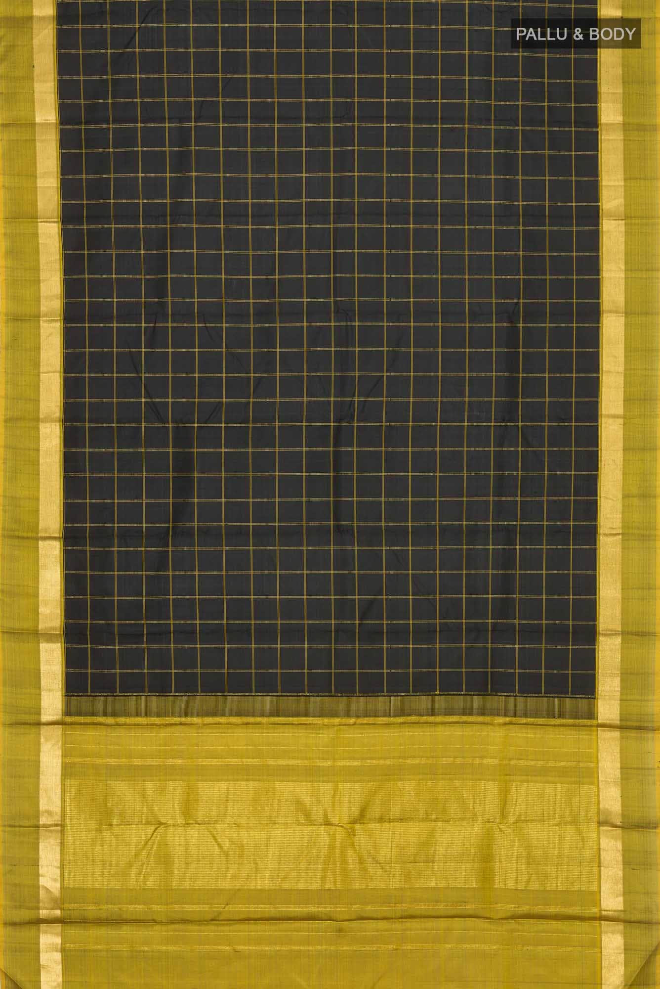 Black Kanchipuram Silk Saree