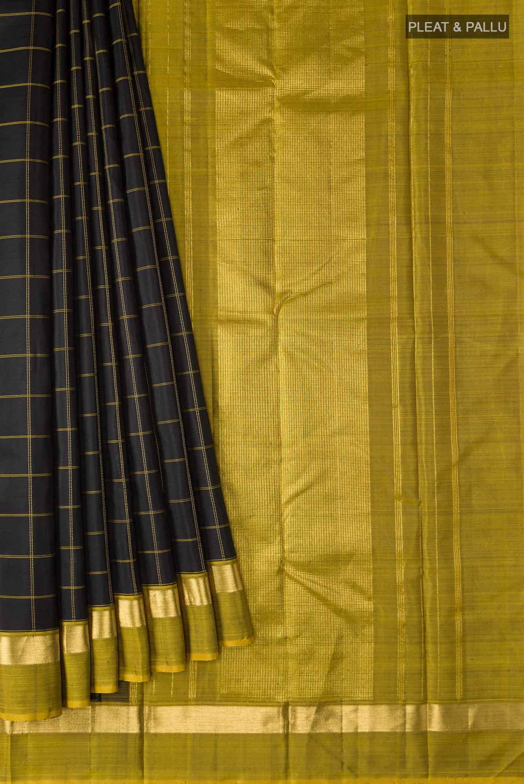 Black Kanchipuram Silk Saree
