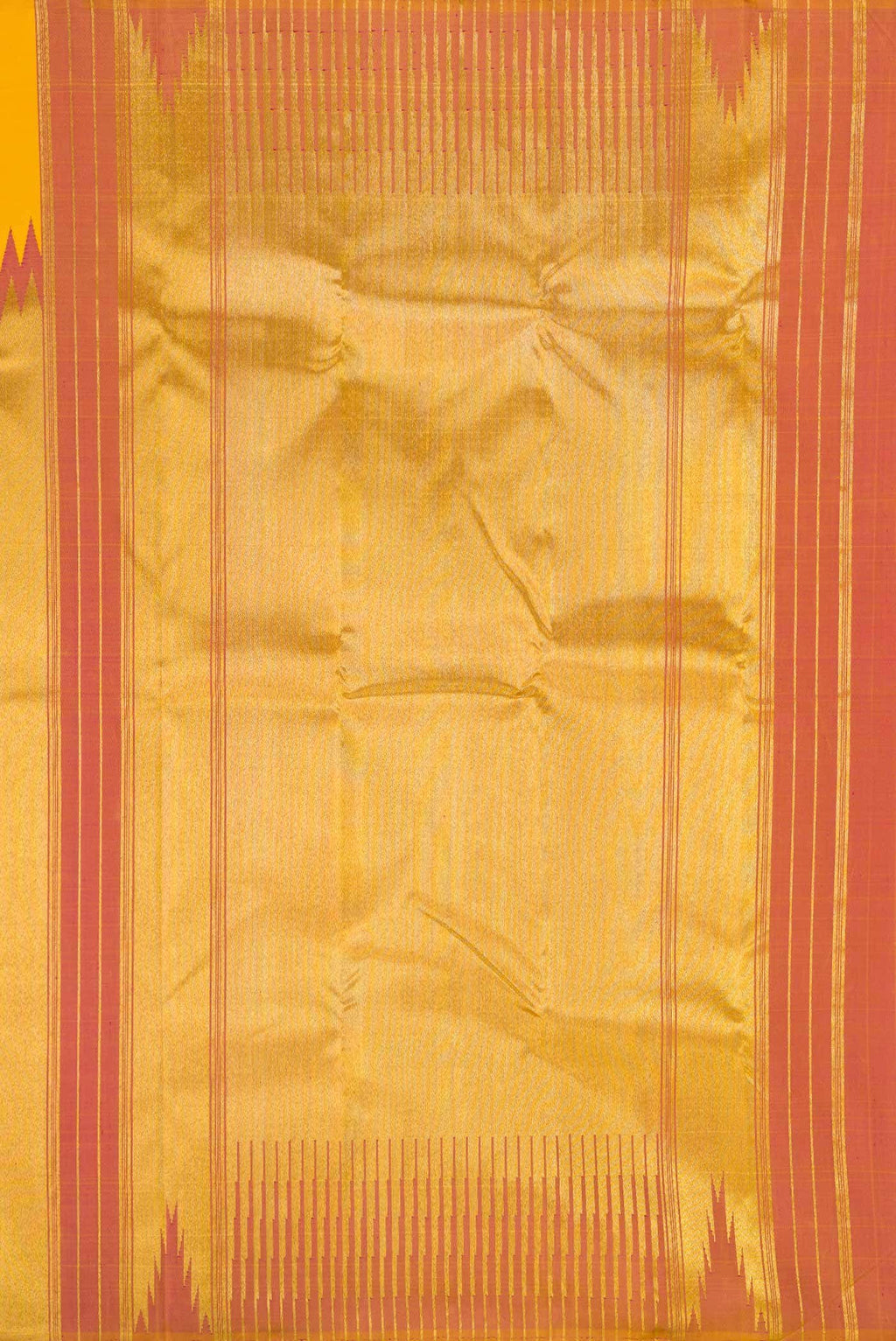 Yellow Dual Tone Kanchipuram Silk Saree
