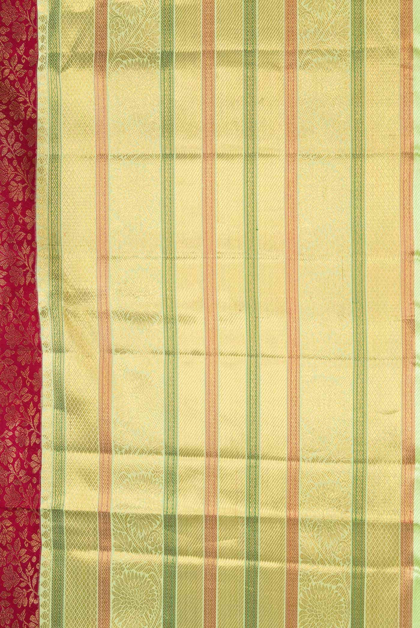Maroon Dual Tone Kanchipuram Silk Saree