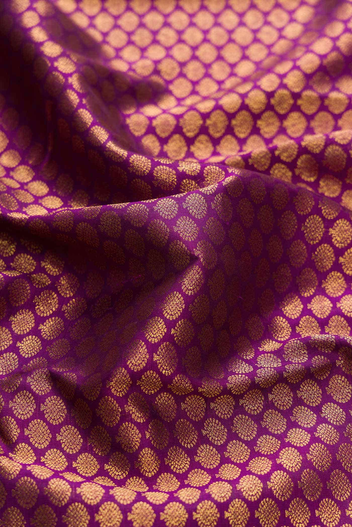 Magenta Dual Tone Kanchipuram Silk Saree