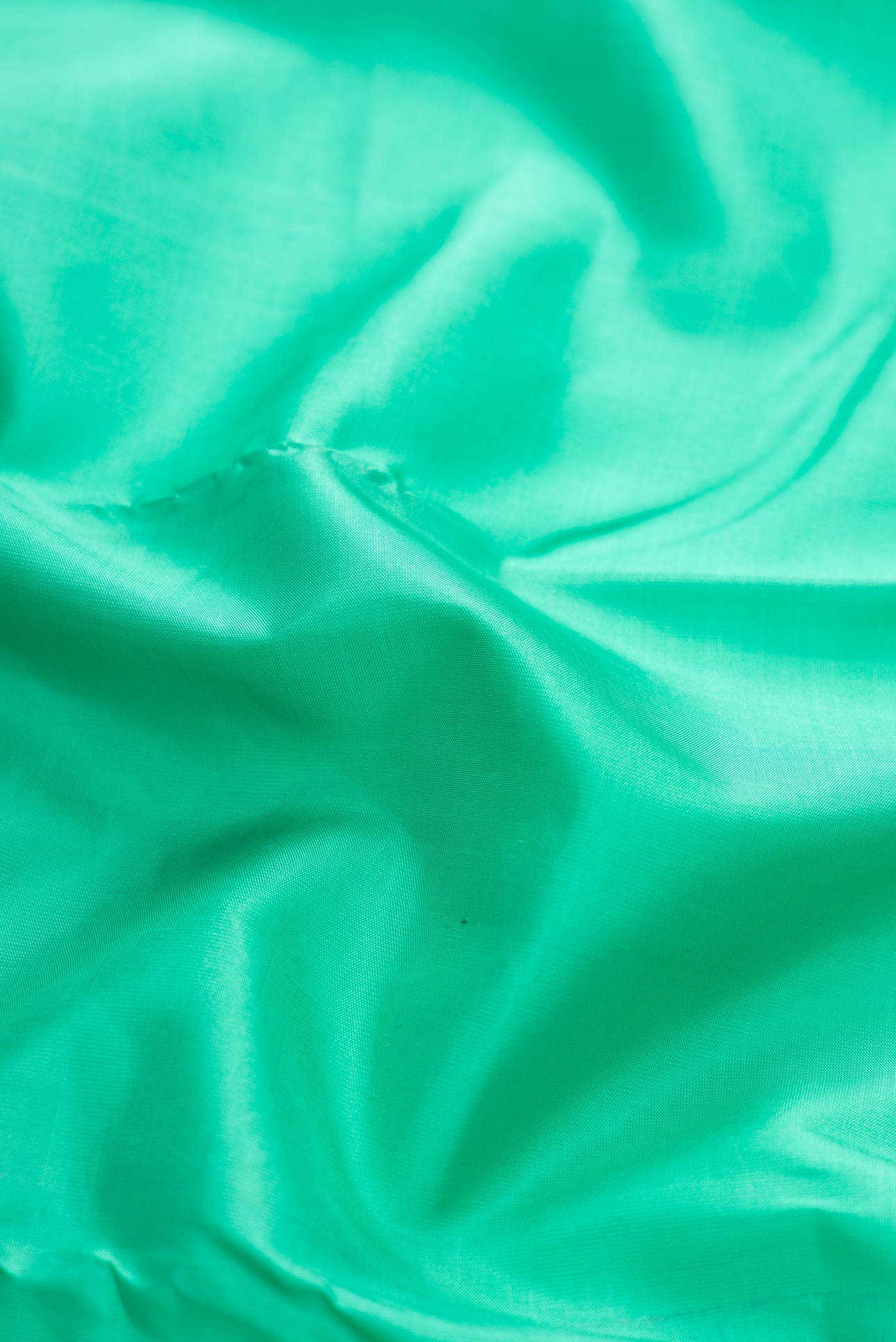 Pure Silk Pure Zari Sea Green Dual Tone Kanchipuram Saree