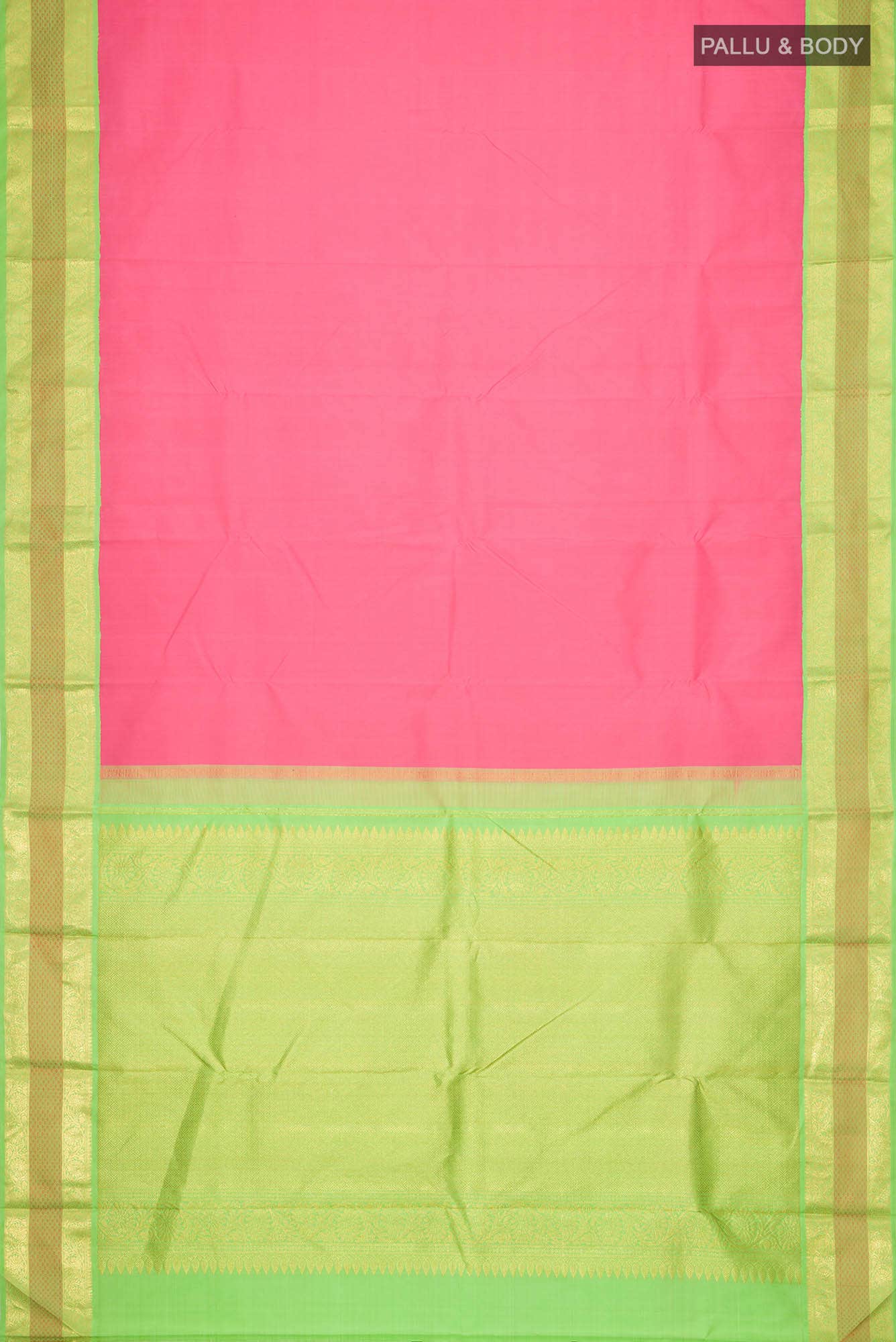Pink Kanchipuram Silk Saree