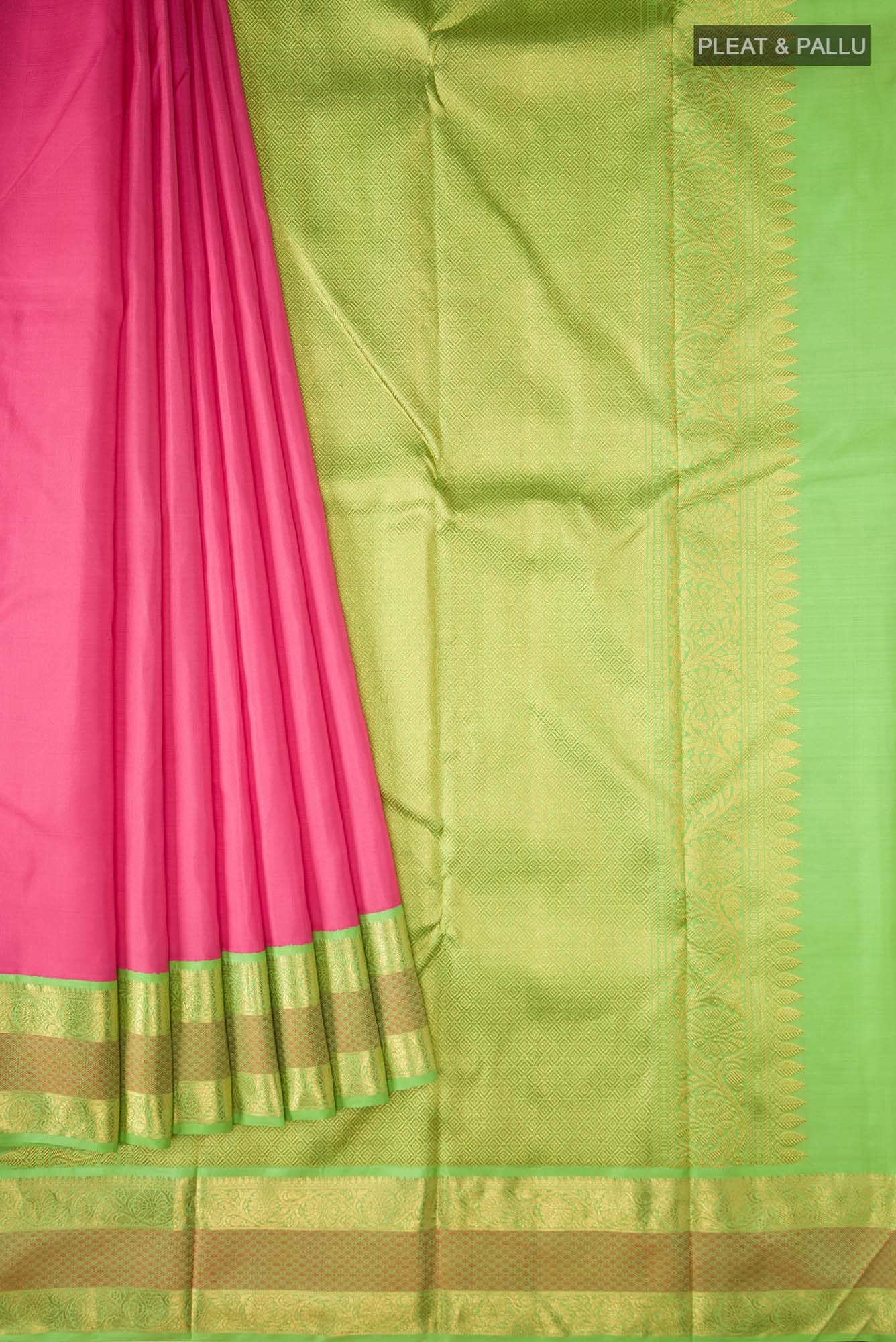 Pink Kanchipuram Silk Saree
