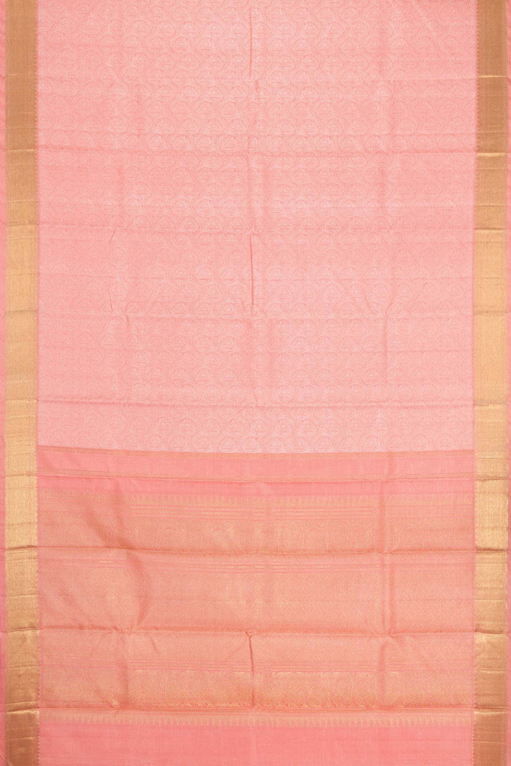 Pure Silk Pure Zari Pink Dual Tone Kanchipuram Saree