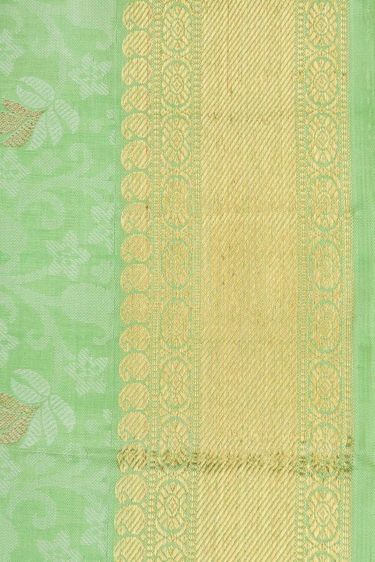 Pure Silk Light Green Kanchipuram Saree