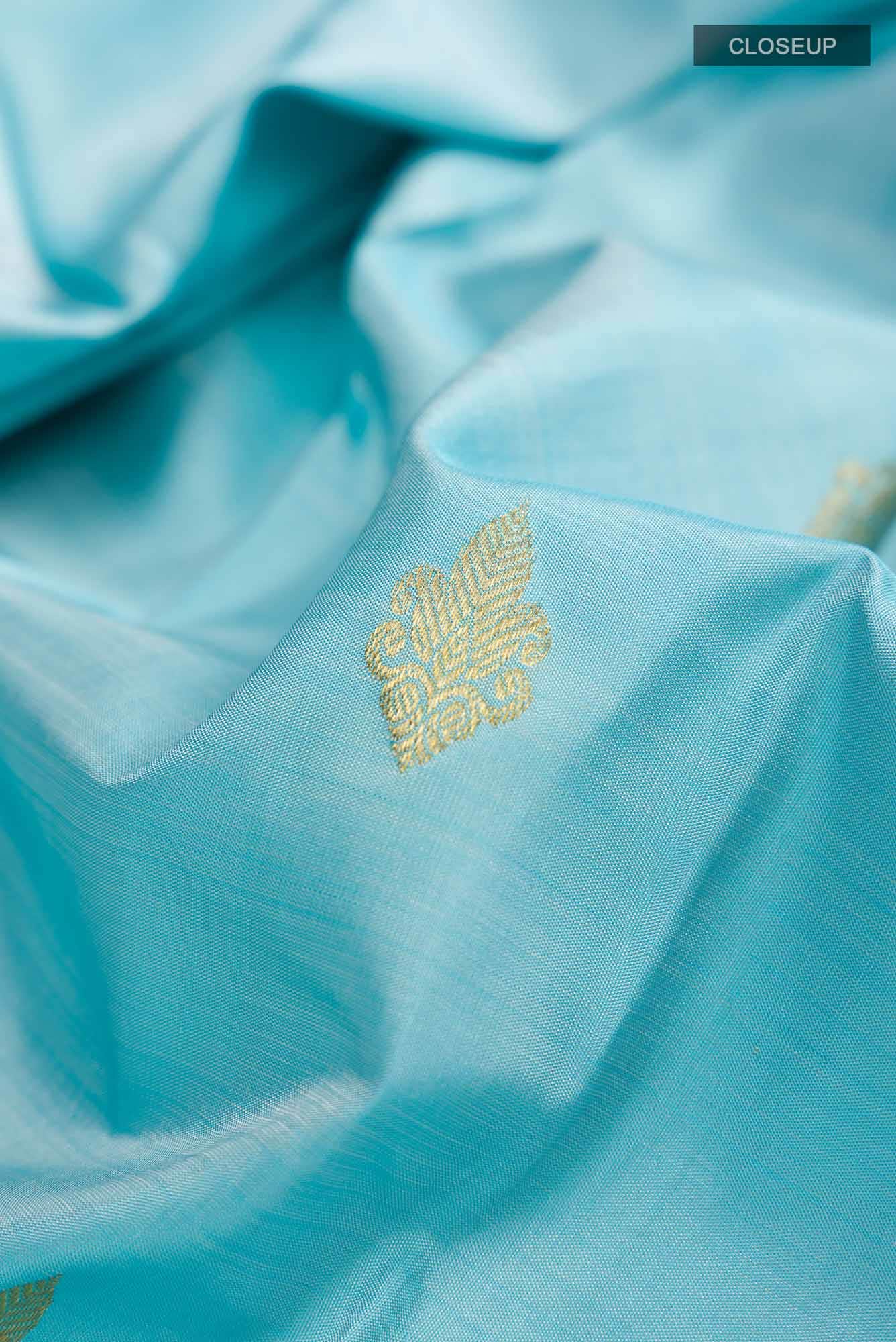 Blue Kanchipuram Silk Saree