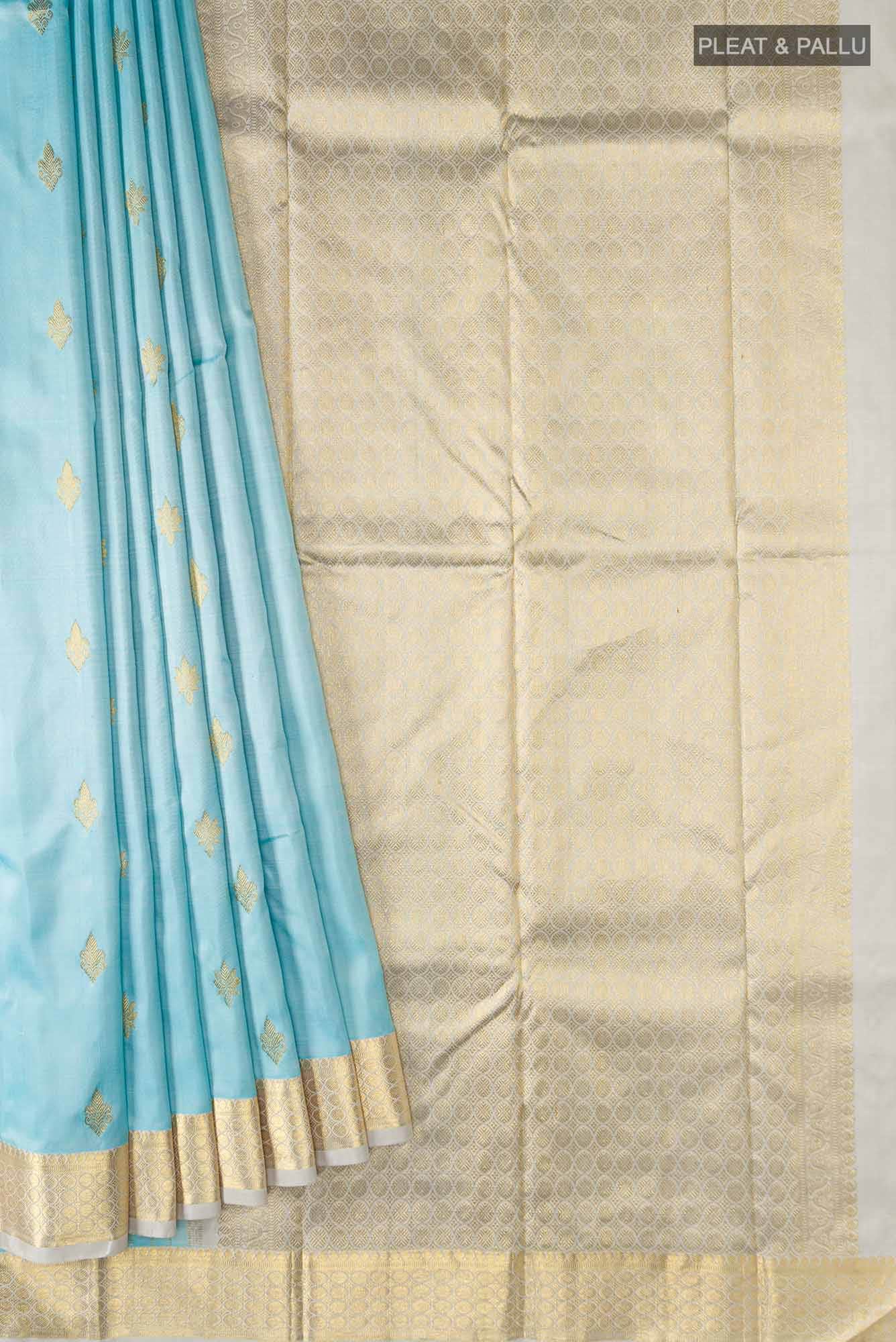 Blue Kanchipuram Silk Saree