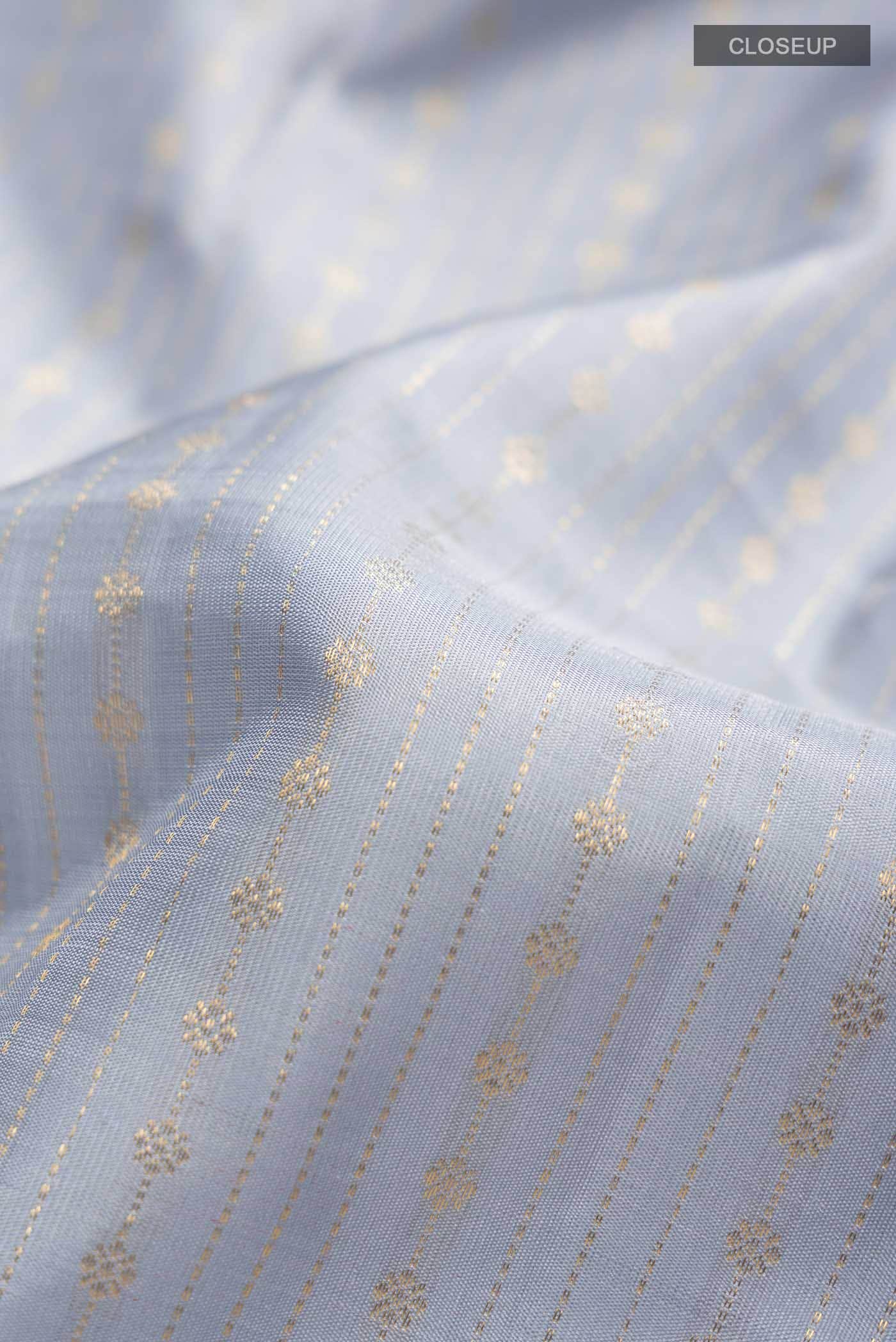Grey Kanchipuram Silk Saree