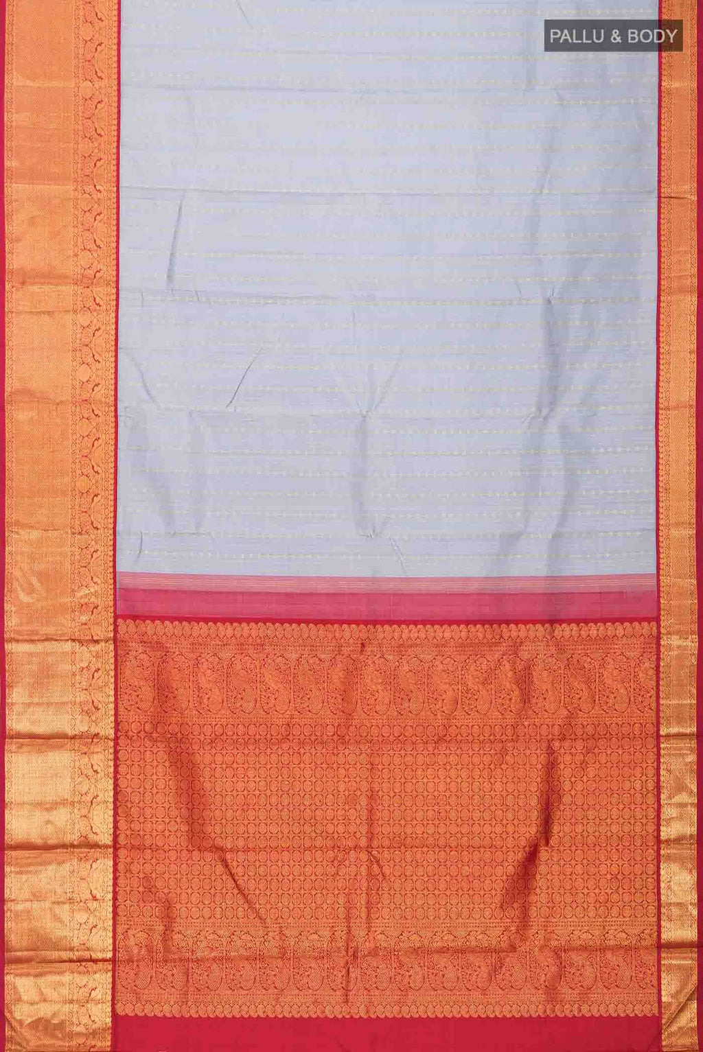 Grey Kanchipuram Silk Saree