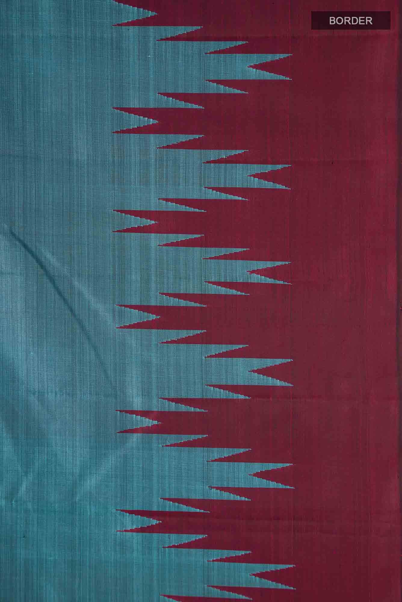 Blue Kanchipuram Silk Saree