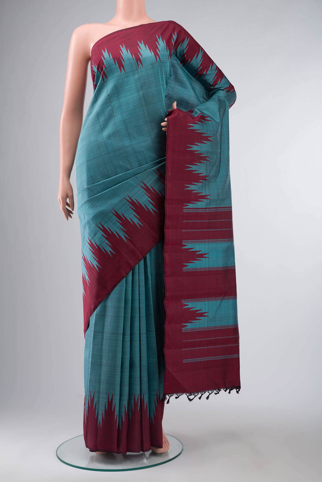 Blue Kanchipuram Silk Saree