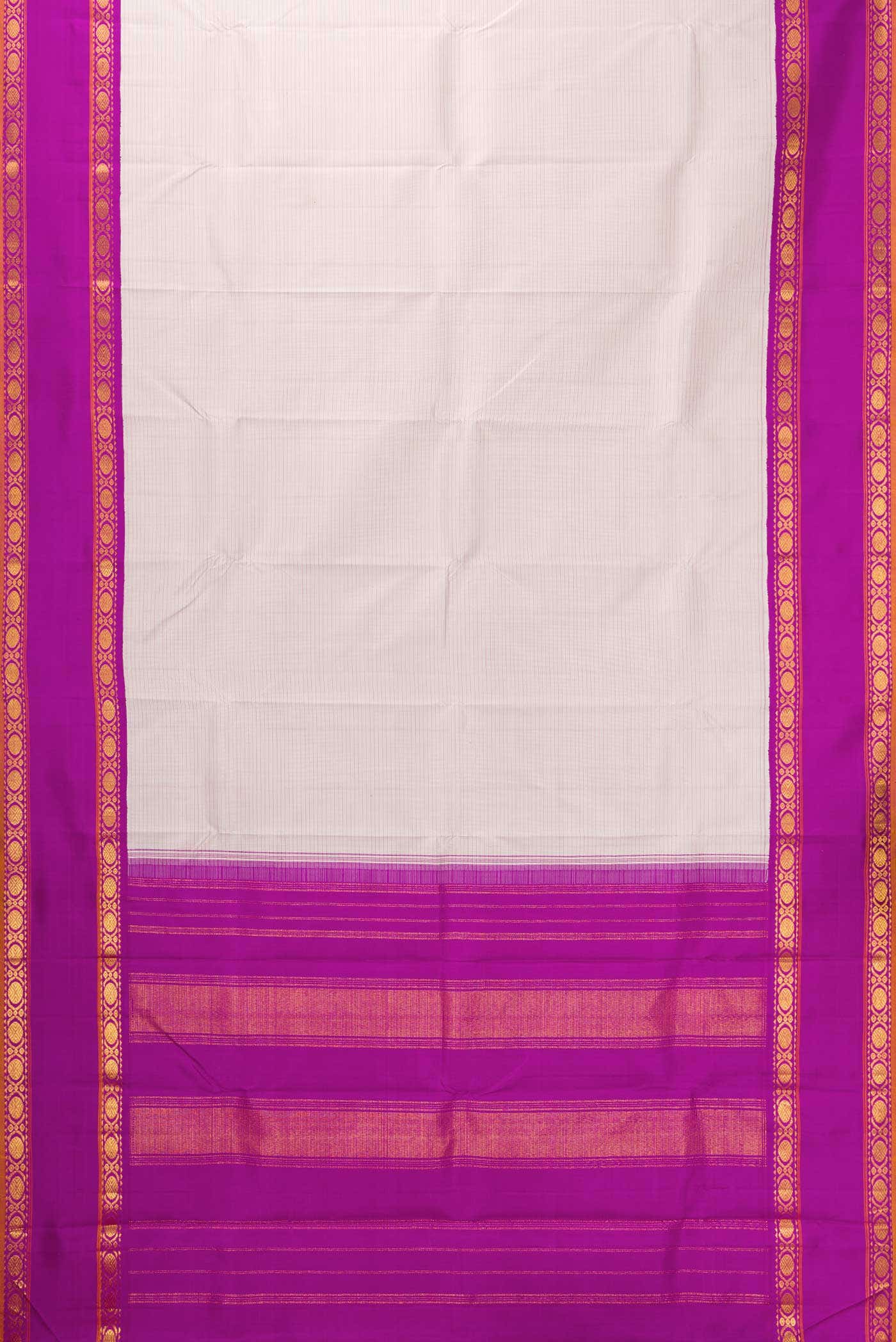 Pure Silk Pure Zari Lilac Dual Tone Kanchipuram Saree