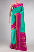 Sea Green Kanjivaram Silk Saree
