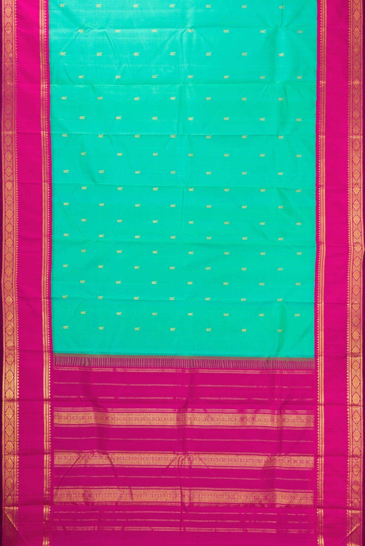 Sea Green Kanjivaram Silk Saree
