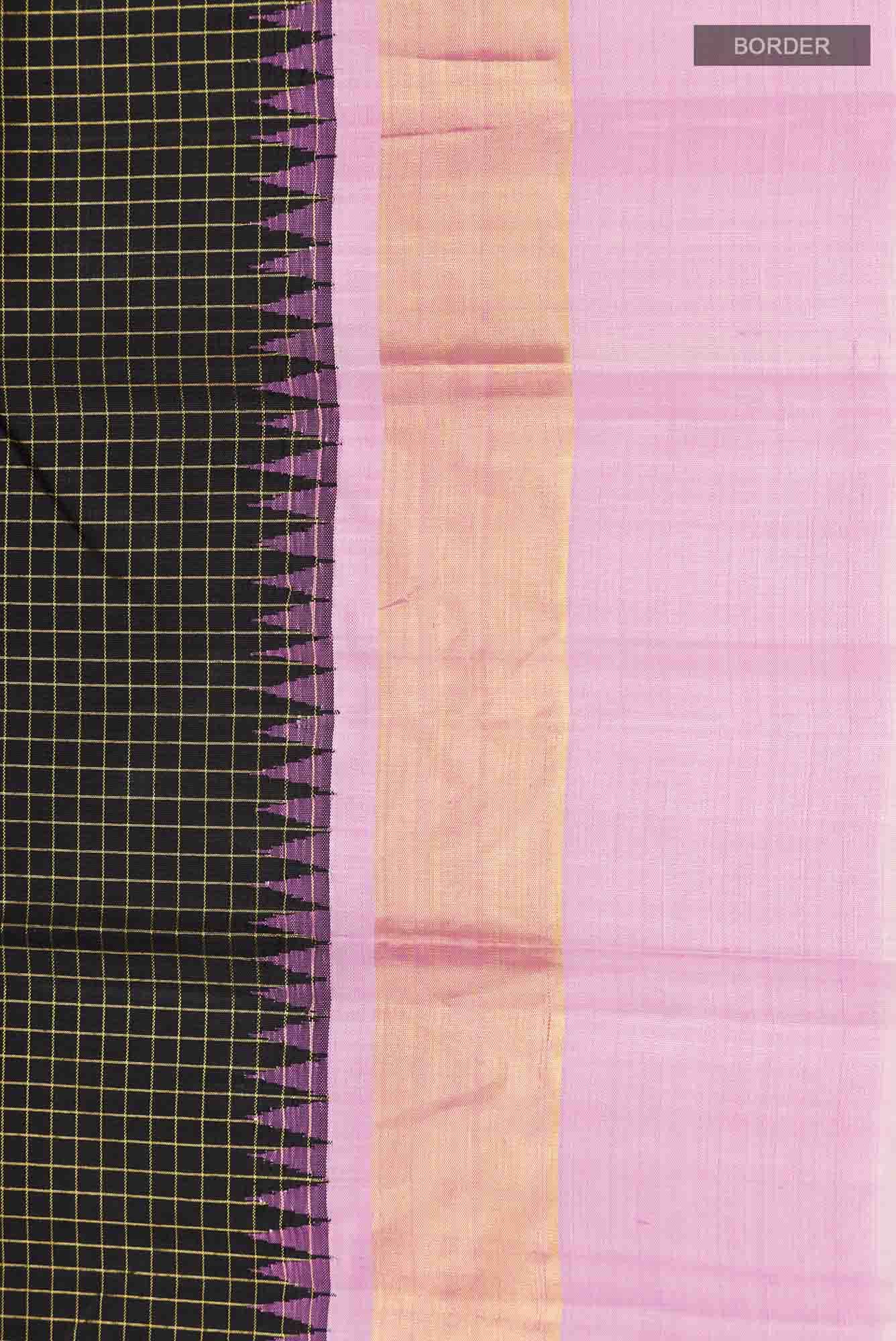 Black Kanchipuram Silk Saree
