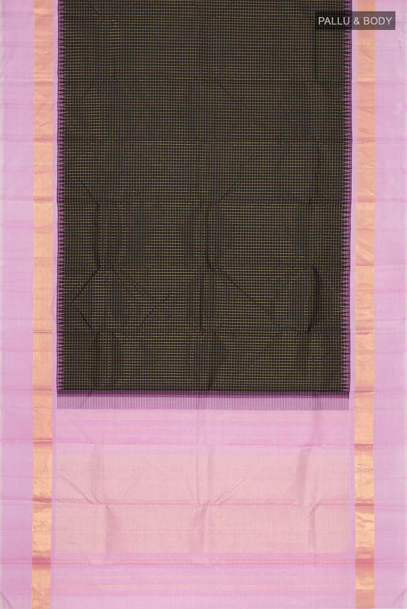 Black Kanchipuram Silk Saree