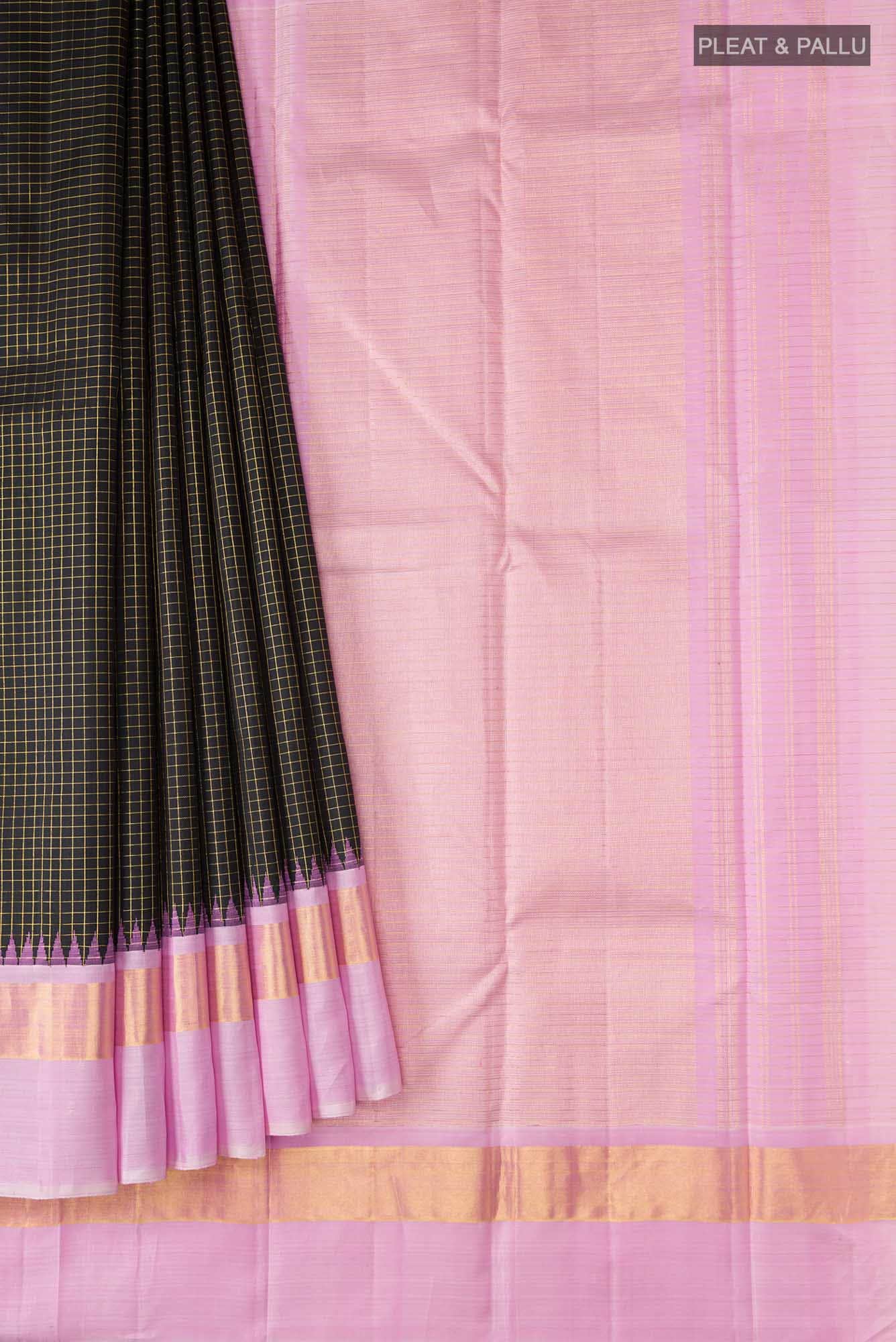 Black Kanchipuram Silk Saree