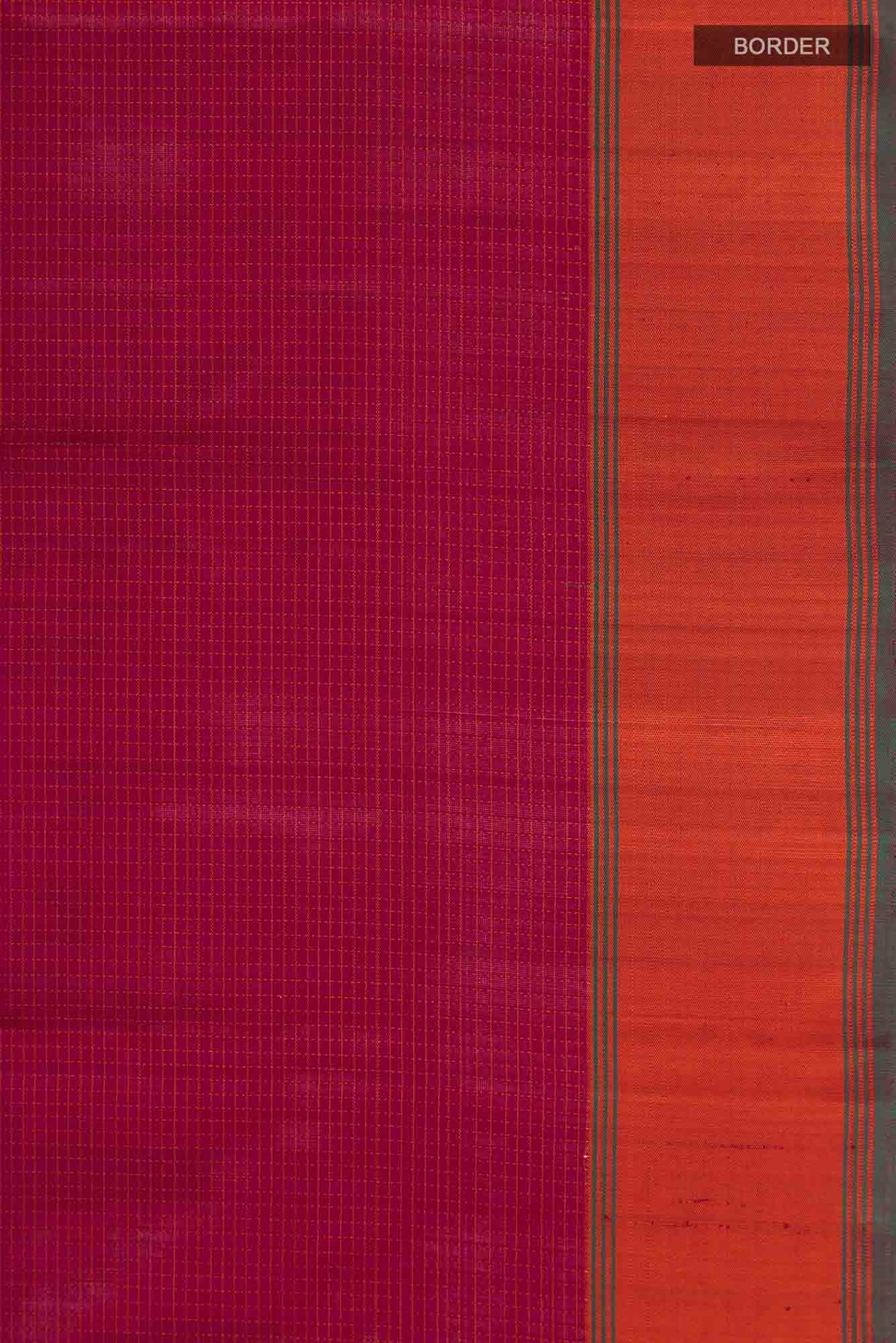 Maroon Kanchipuram Silk Saree